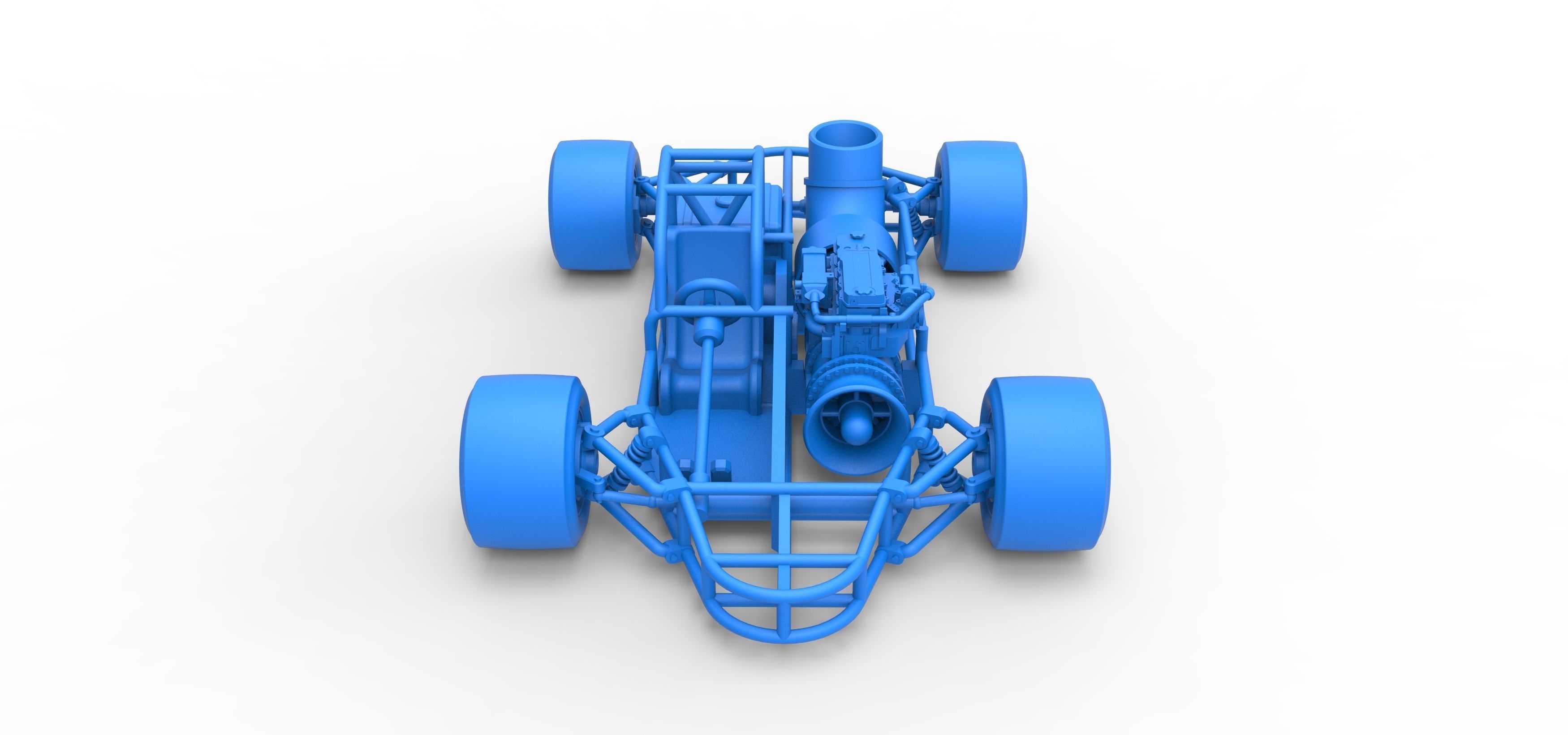 Concept jet race car Scale 1 to 25 3D print model_27