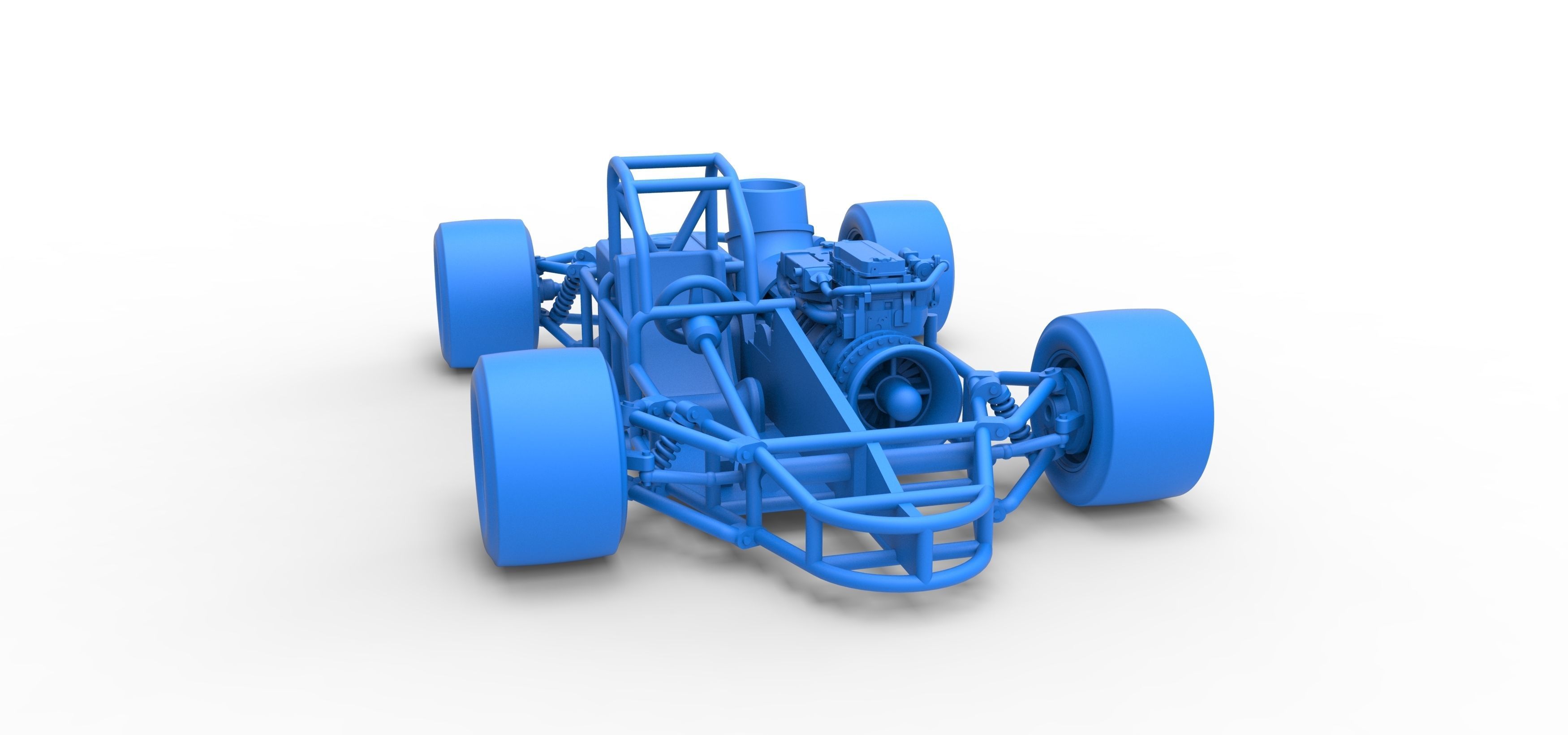 Concept jet race car Scale 1 to 25 3D print model_40