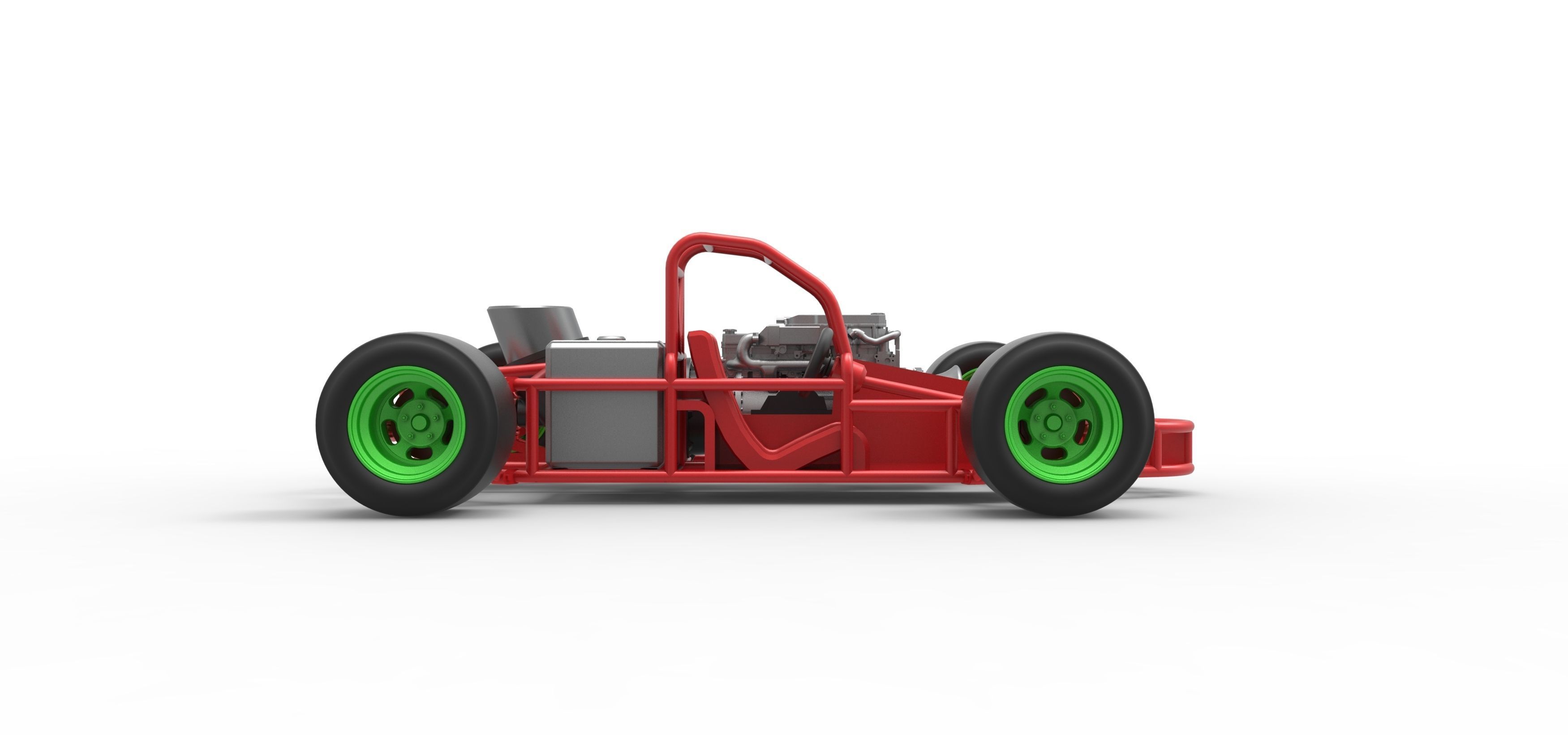 Concept jet race car Scale 1 to 25 3D print model_17