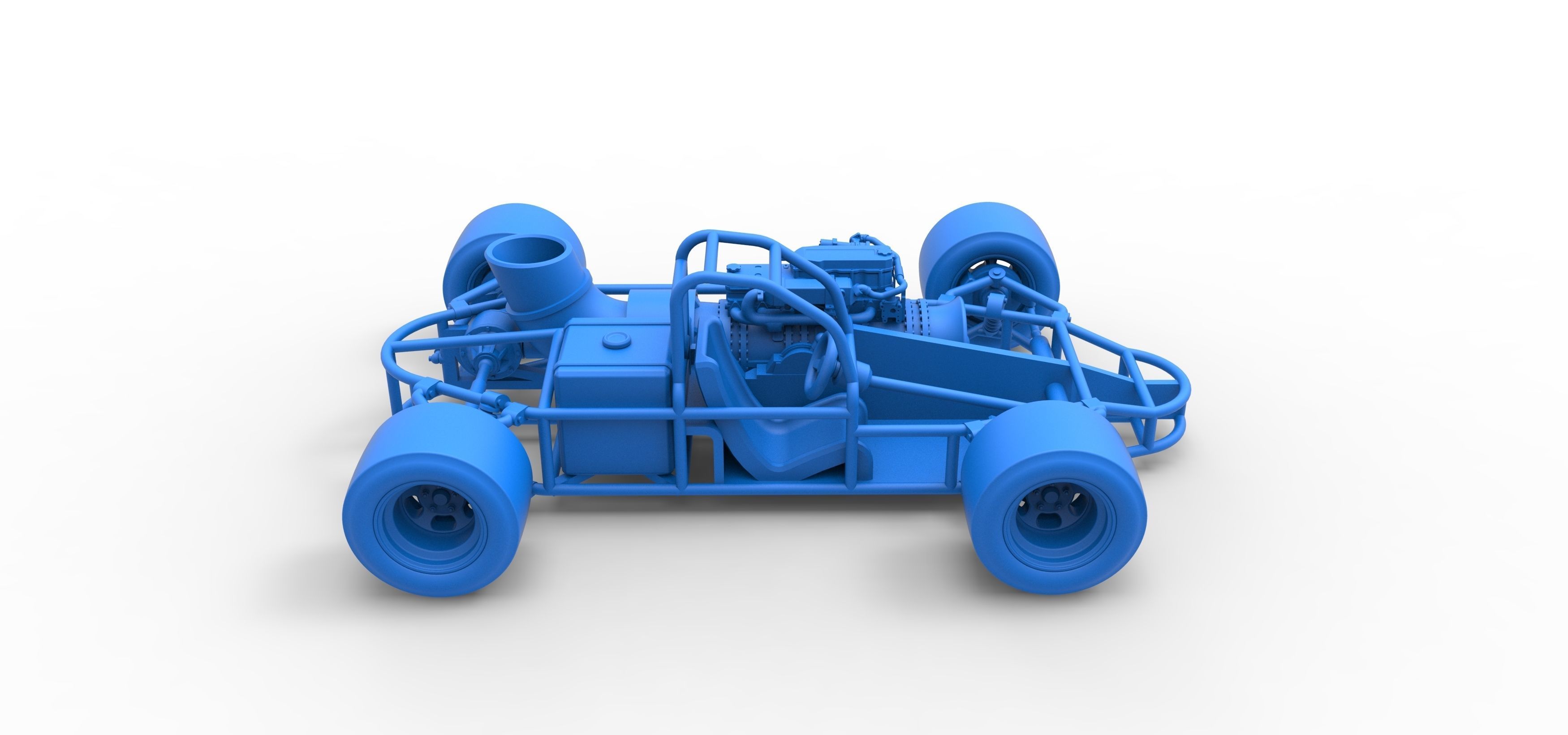 Concept jet race car Scale 1 to 25 3D print model_38