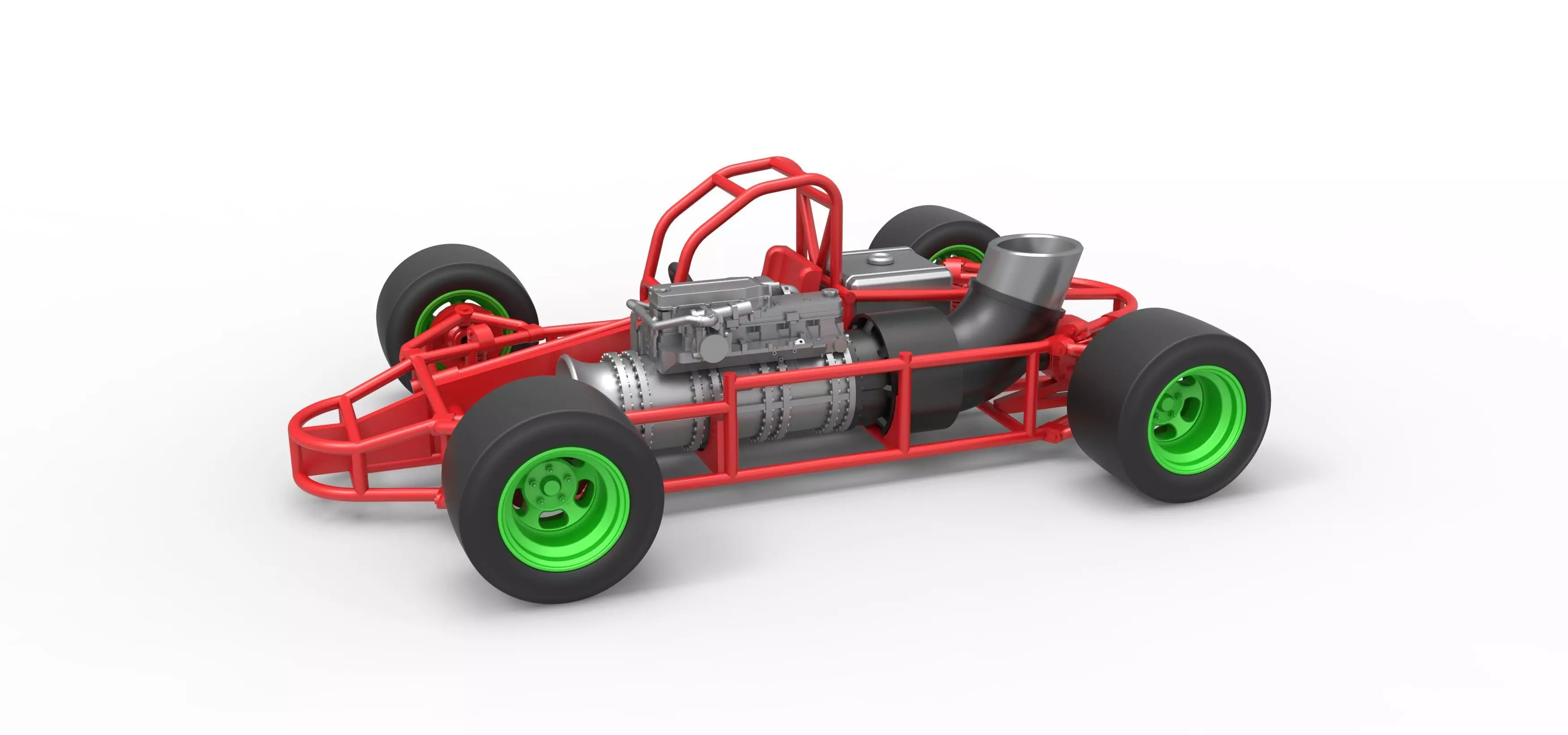 Concept jet race car Scale 1 to 25 3D print model_0