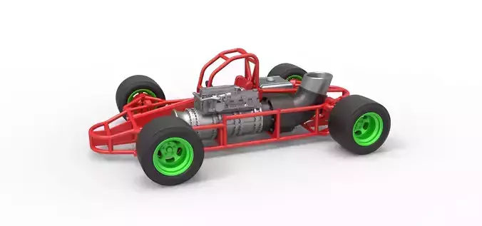 Concept jet race car Scale 1 to 25