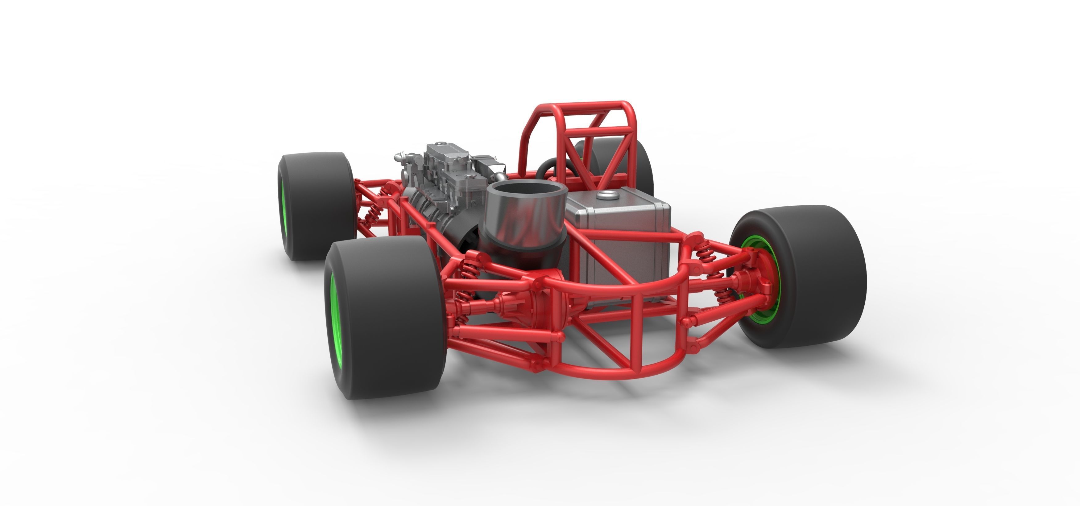 Concept jet race car Scale 1 to 25 3D print model_13