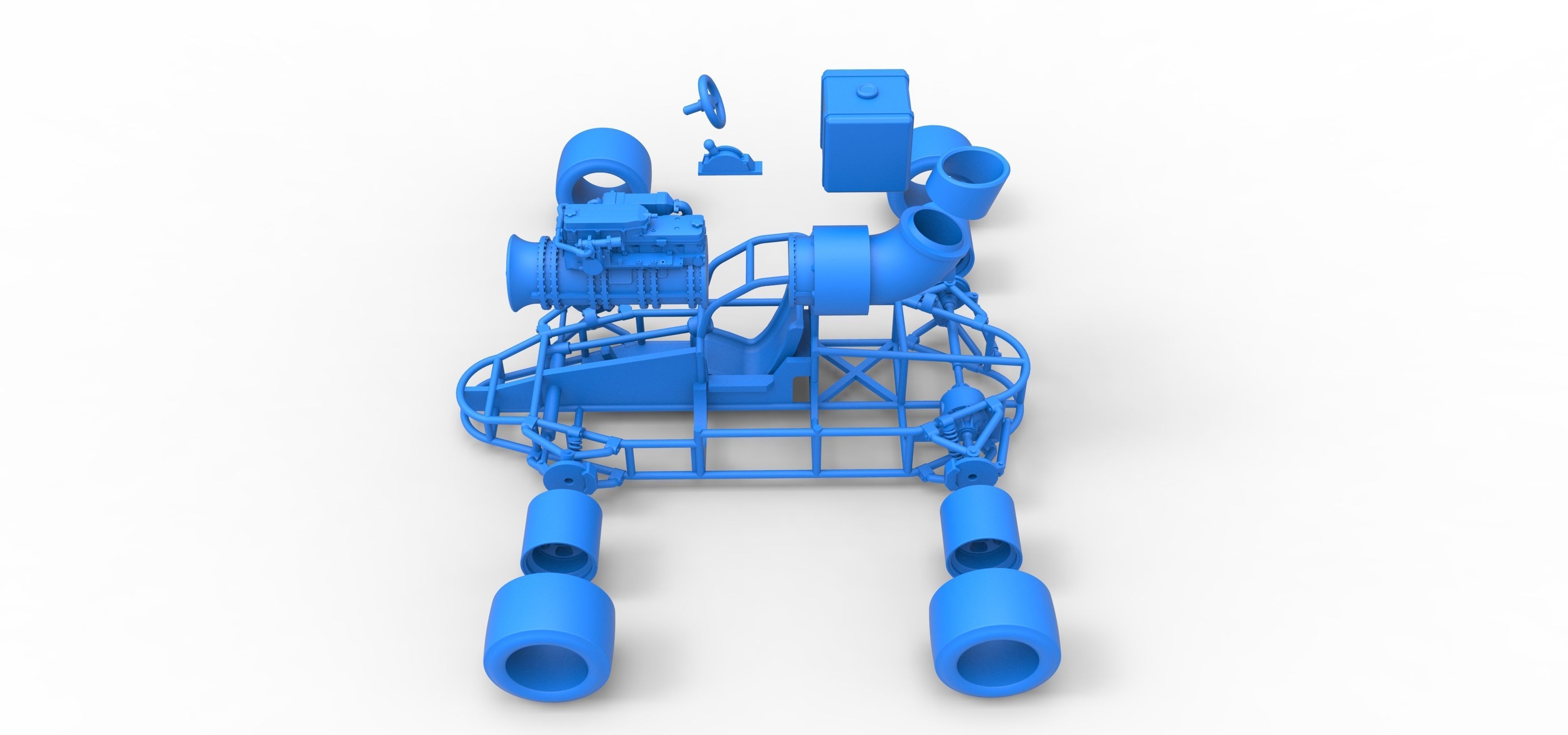 Concept jet race car Scale 1 to 25 3D print model_46