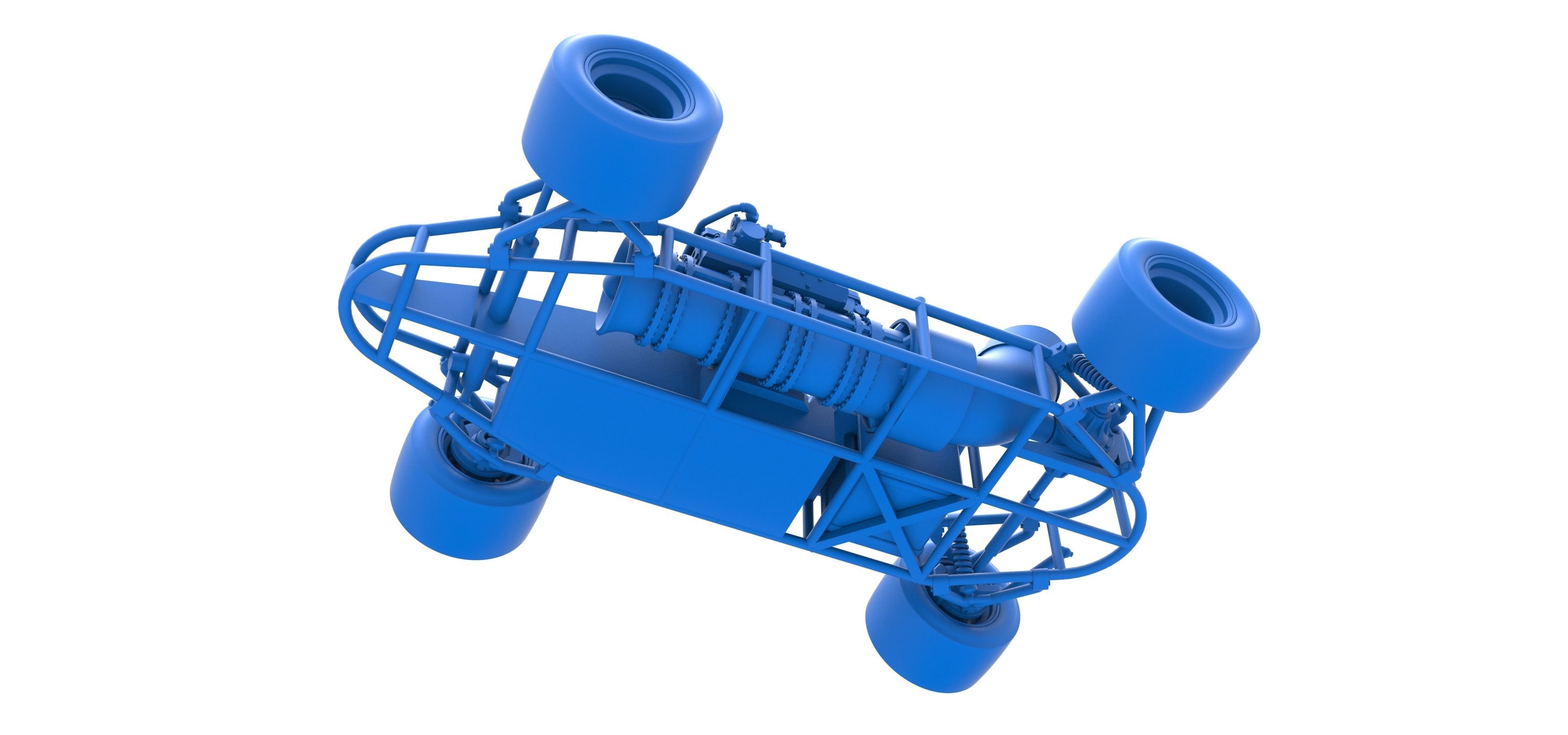 Concept jet race car Scale 1 to 25 3D print model_23