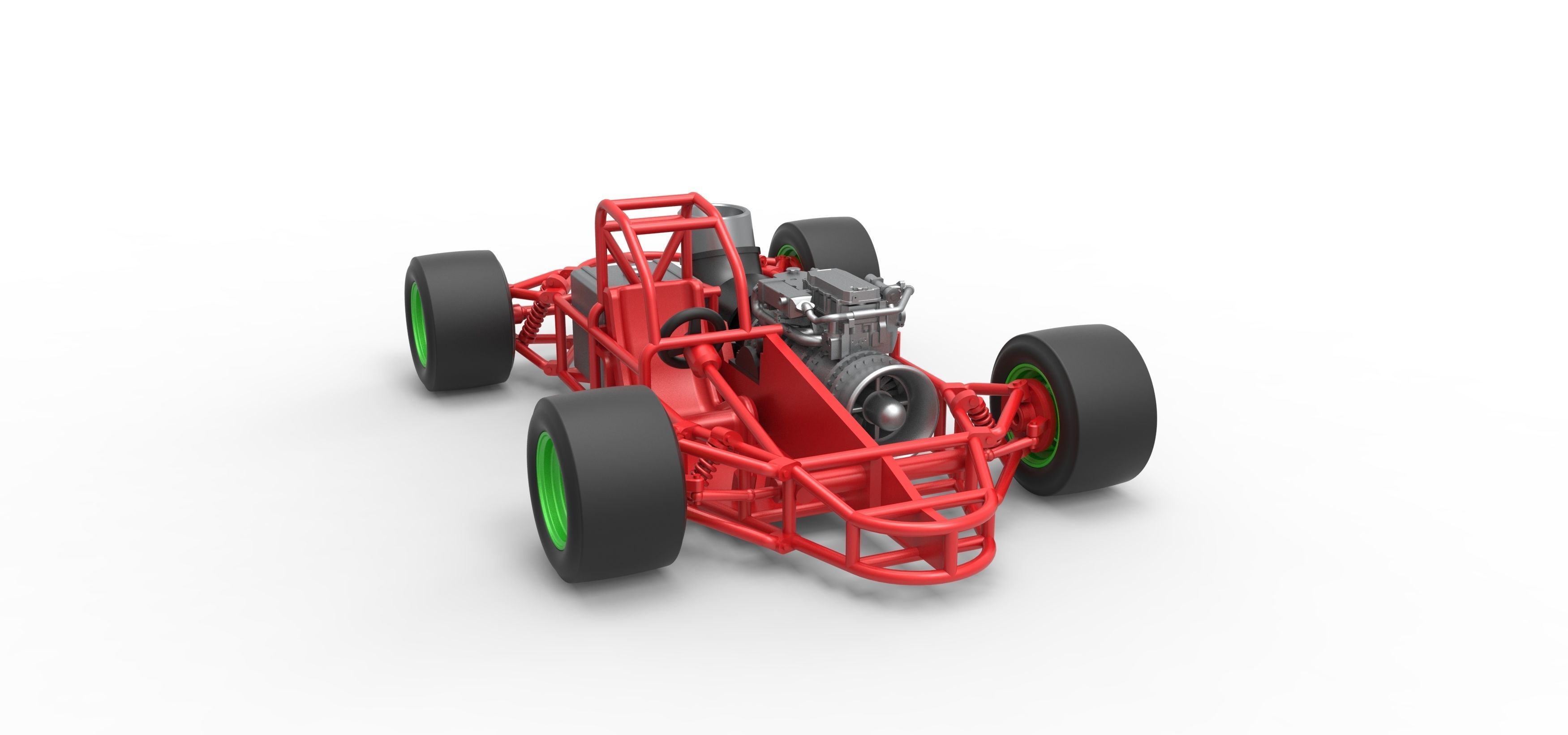 Concept jet race car Scale 1 to 25 3D print model_20