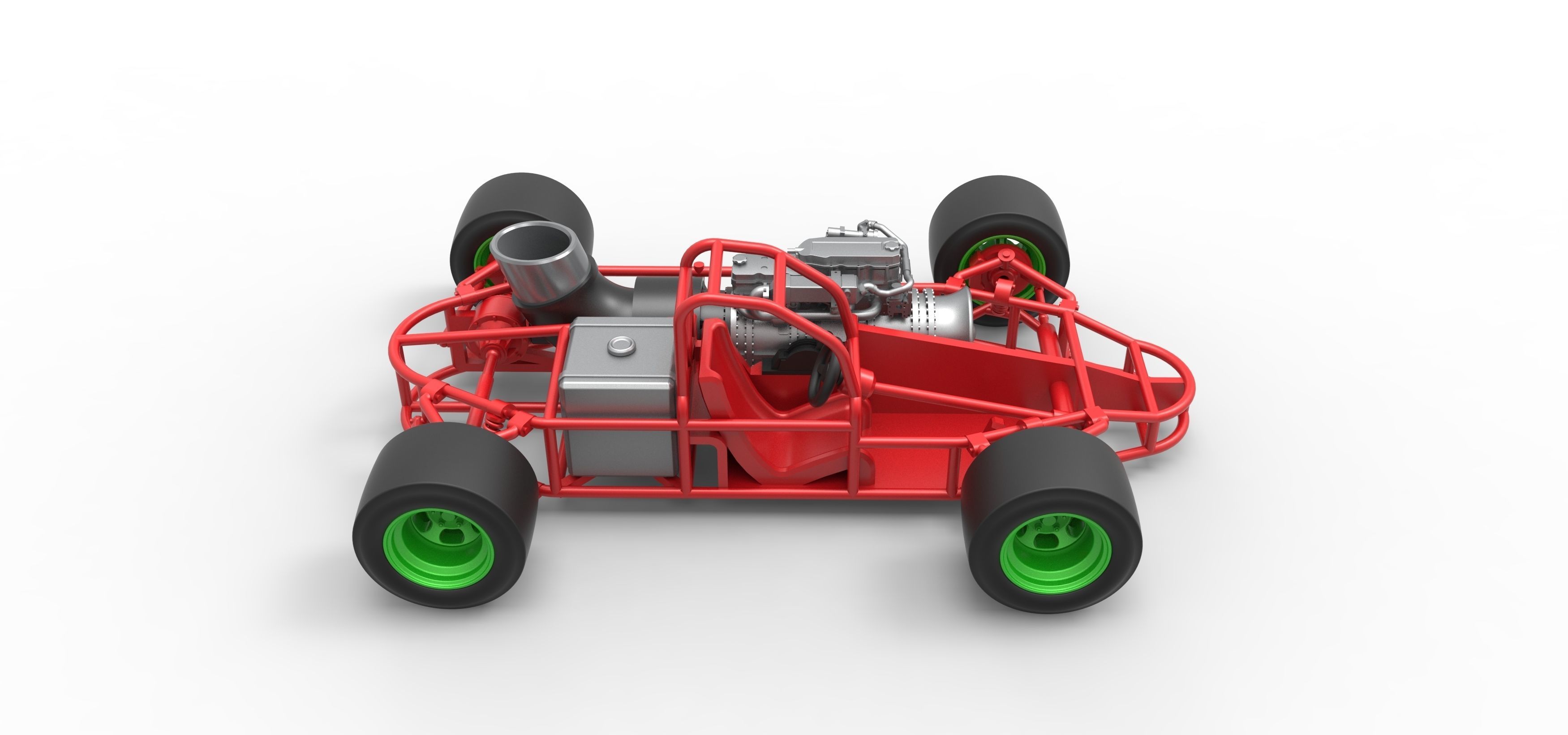 Concept jet race car Scale 1 to 25 3D print model_18