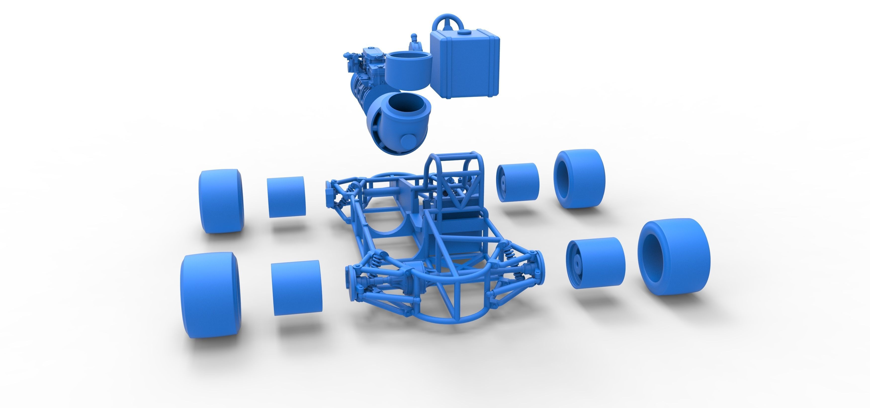 Concept jet race car Scale 1 to 25 3D print model_48