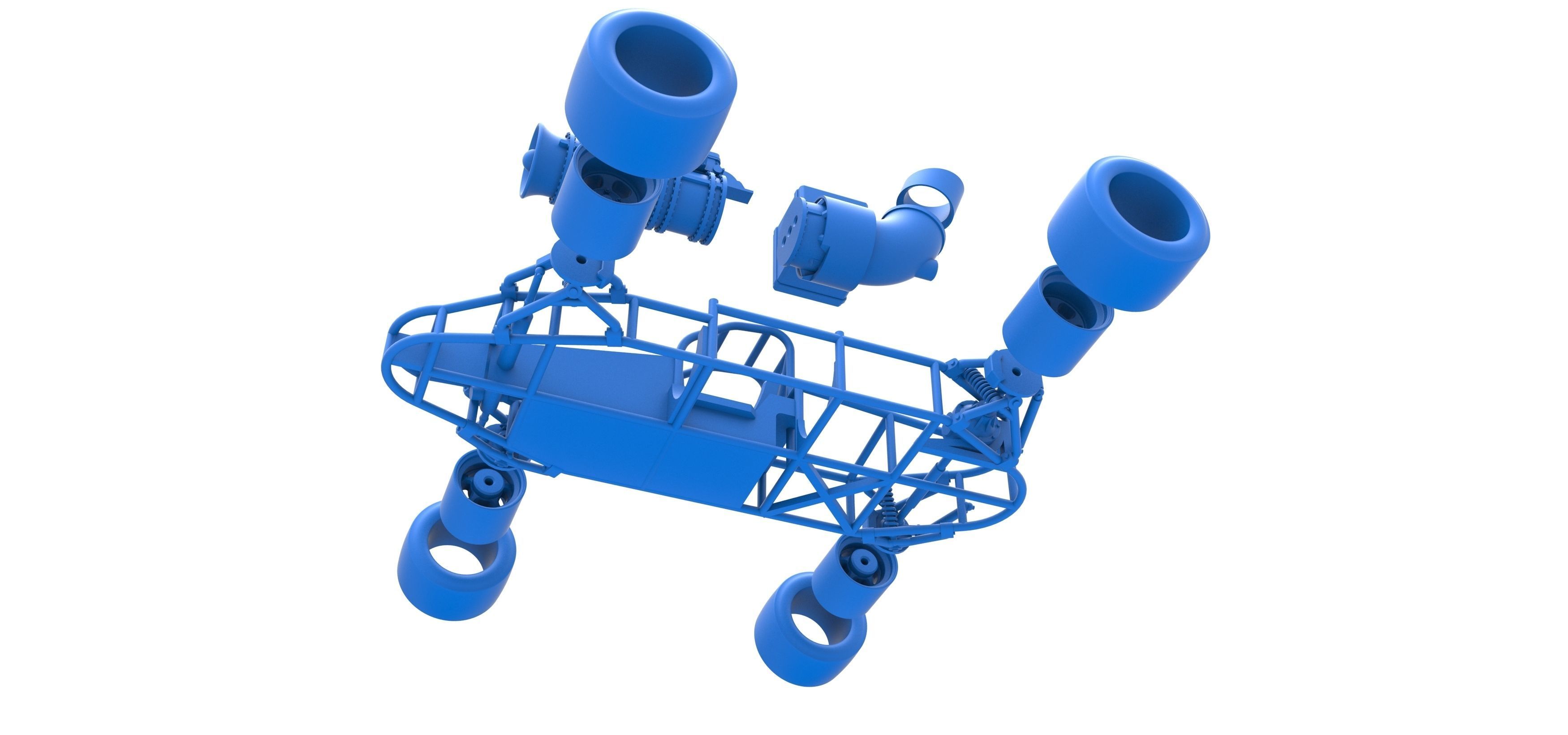 Concept jet race car Scale 1 to 25 3D print model_42