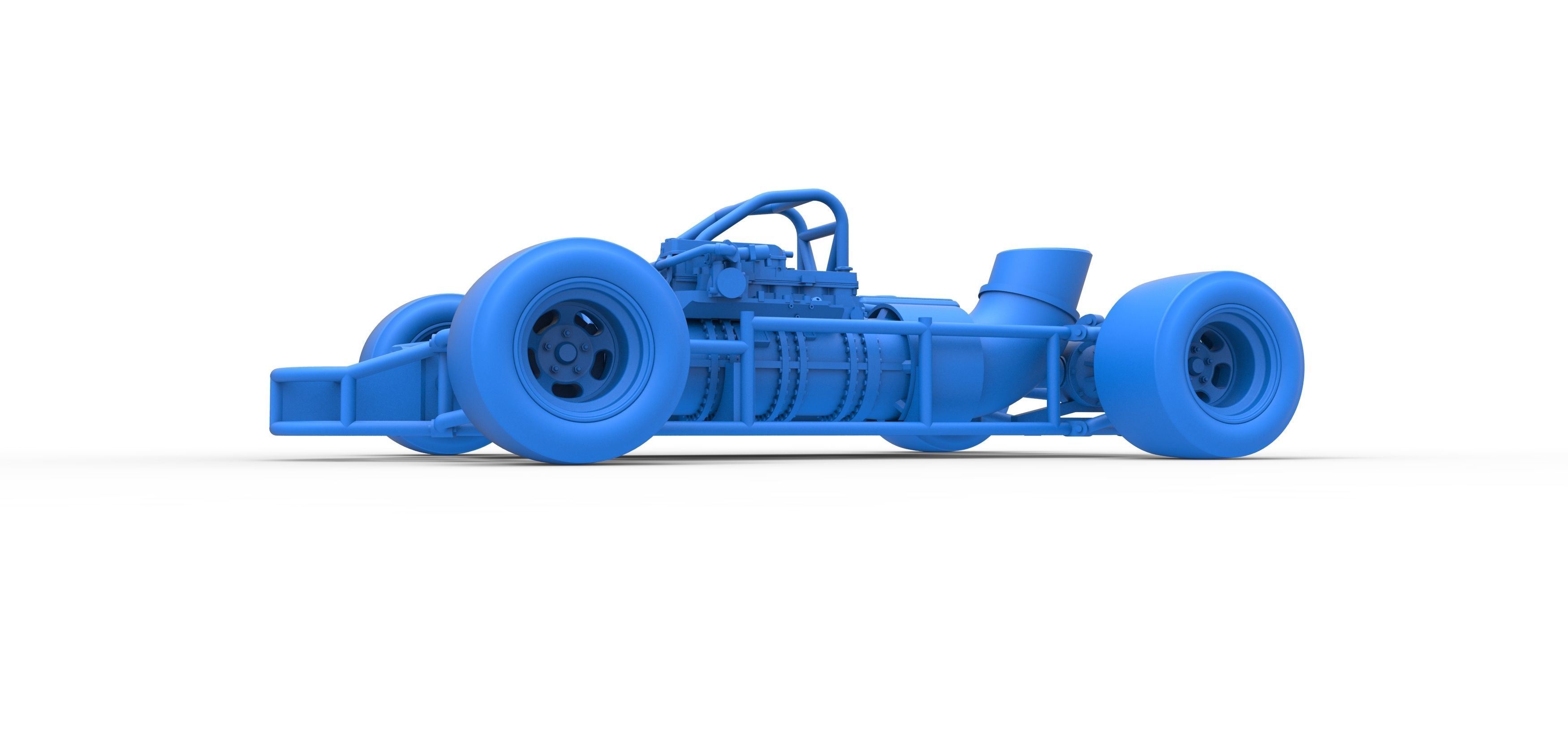 Concept jet race car Scale 1 to 25 3D print model_22