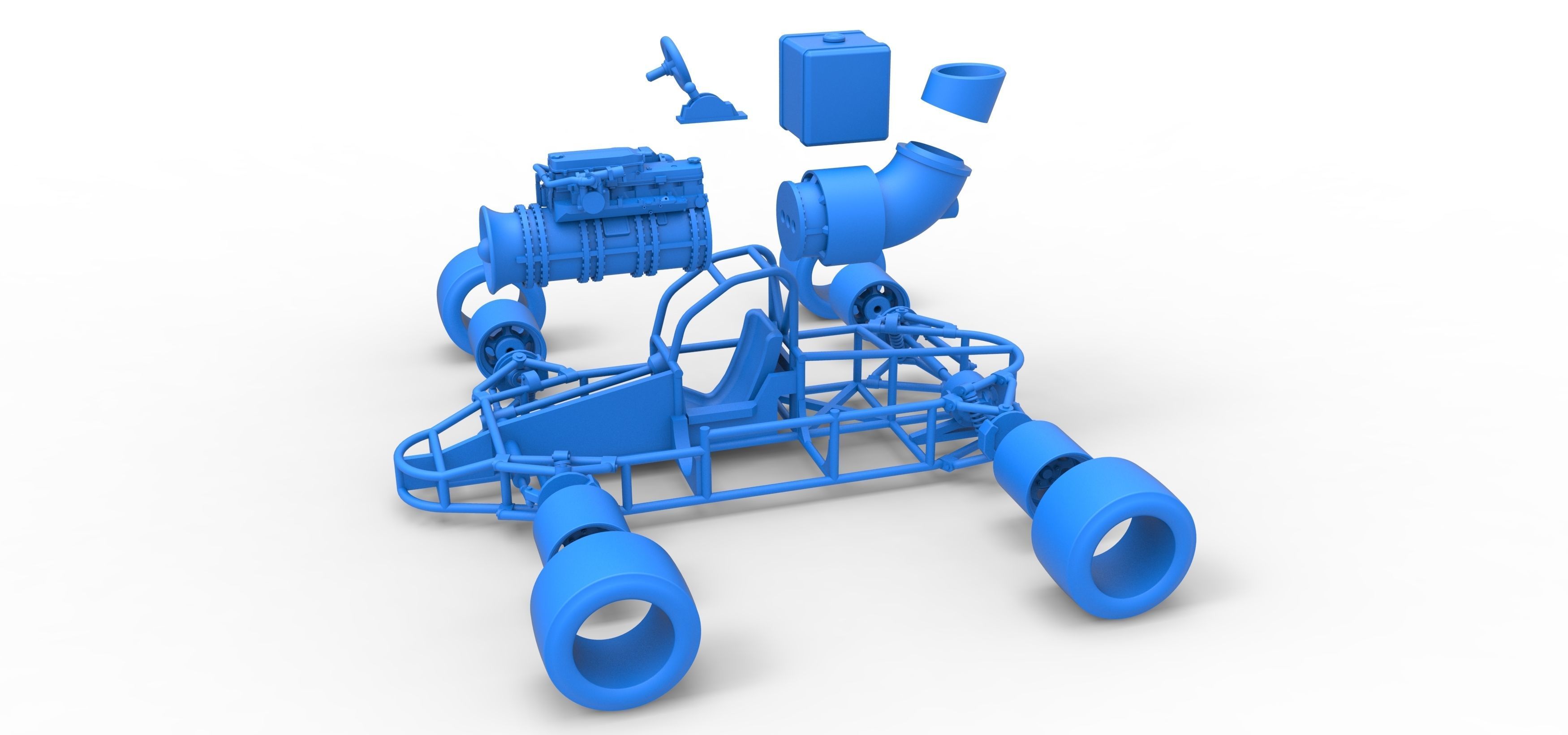 Concept jet race car Scale 1 to 25 3D print model_41