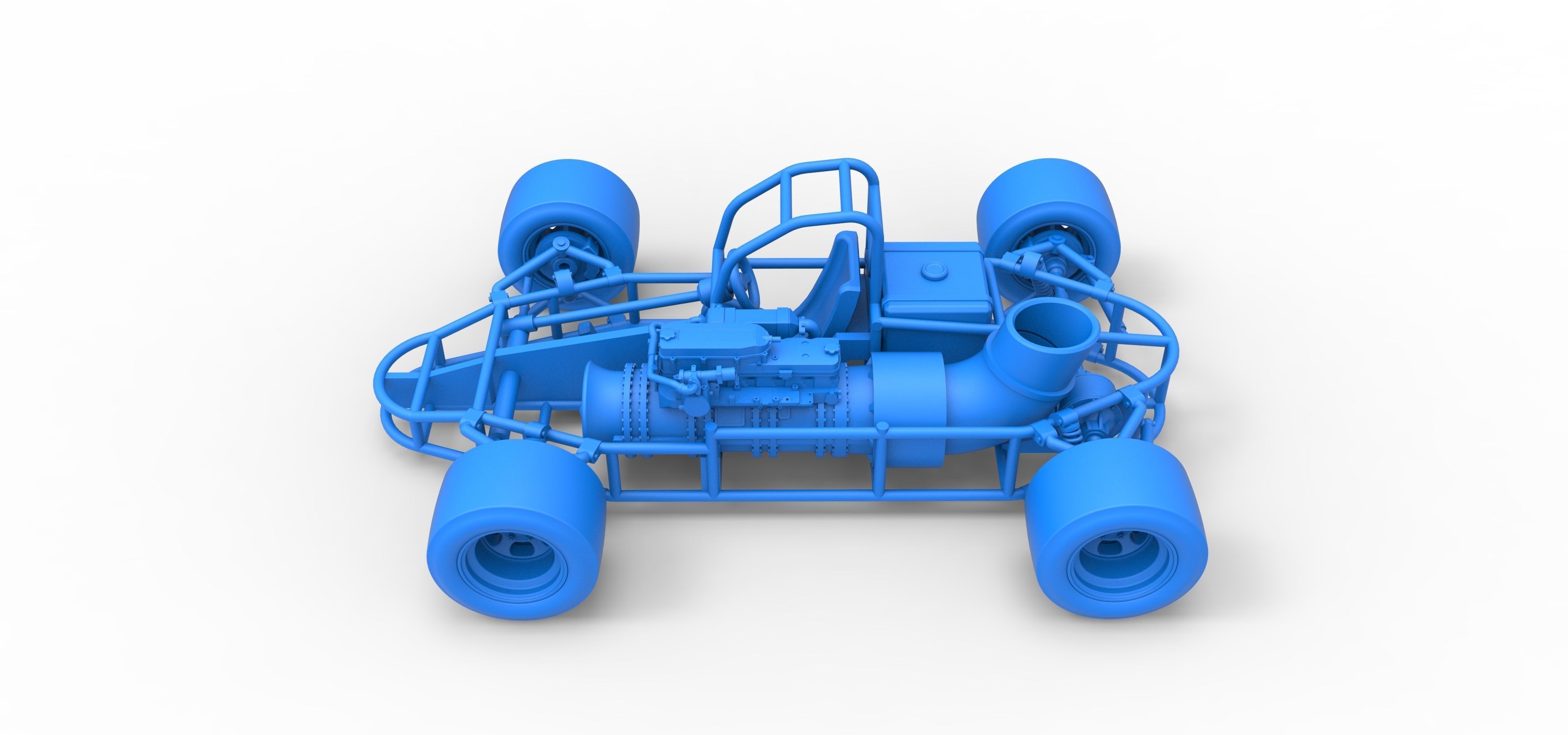 Concept jet race car Scale 1 to 25 3D print model_30