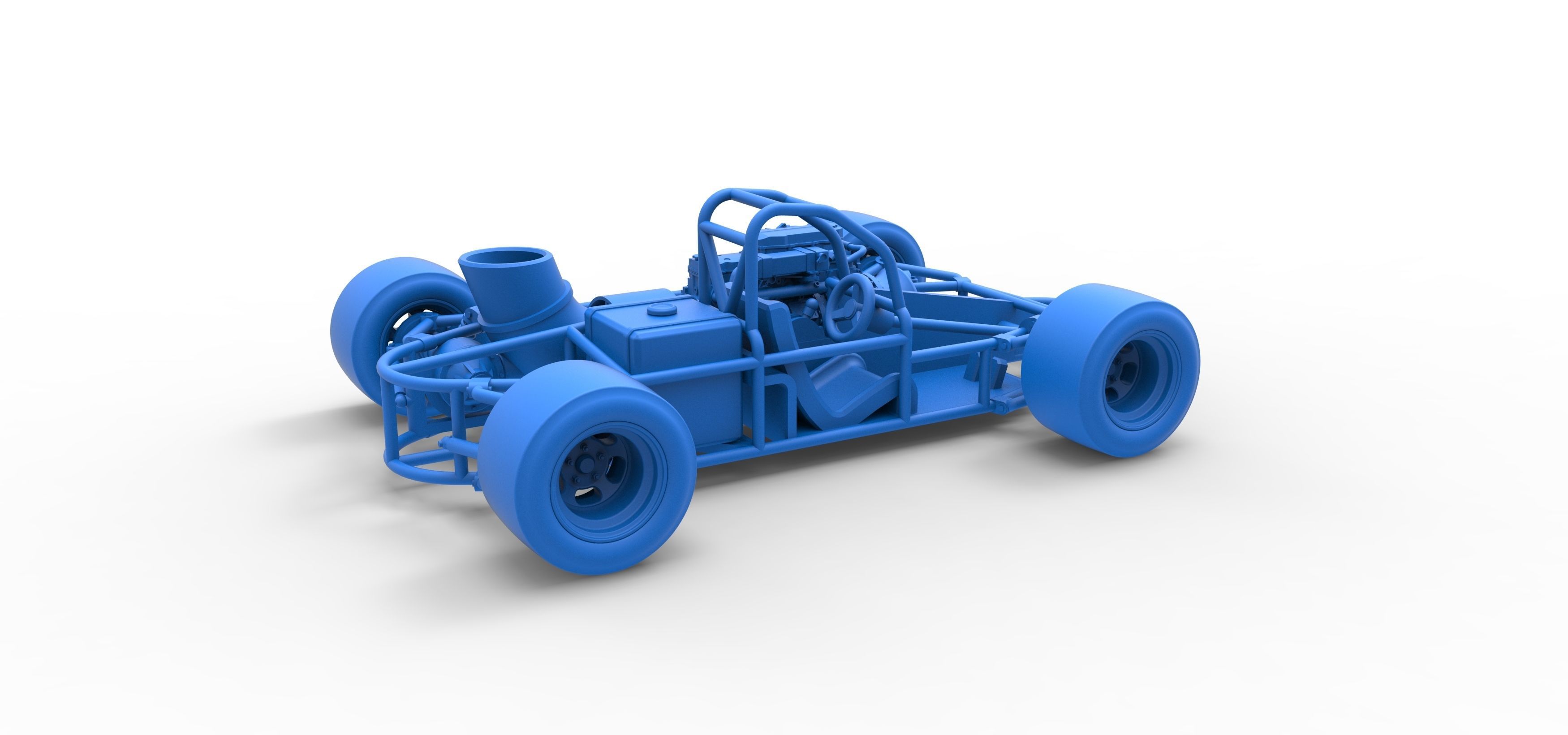 Concept jet race car Scale 1 to 25 3D print model_36