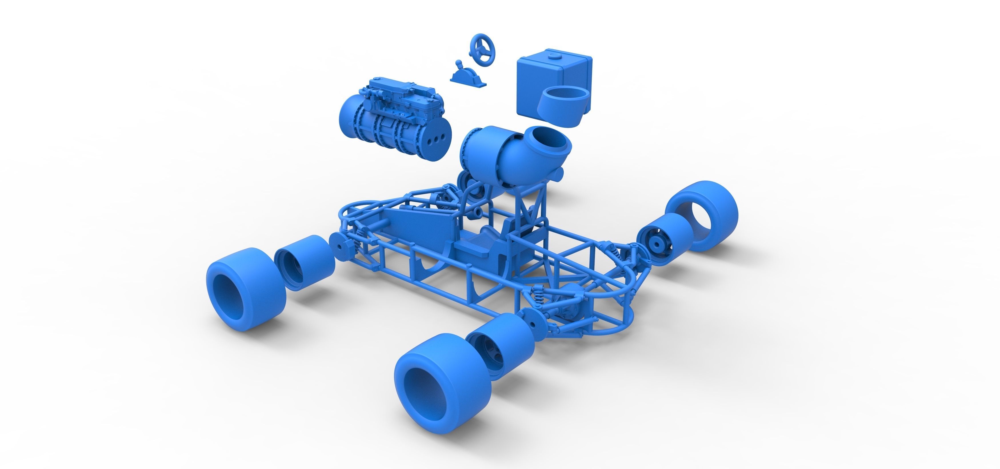 Concept jet race car Scale 1 to 25 3D print model_47