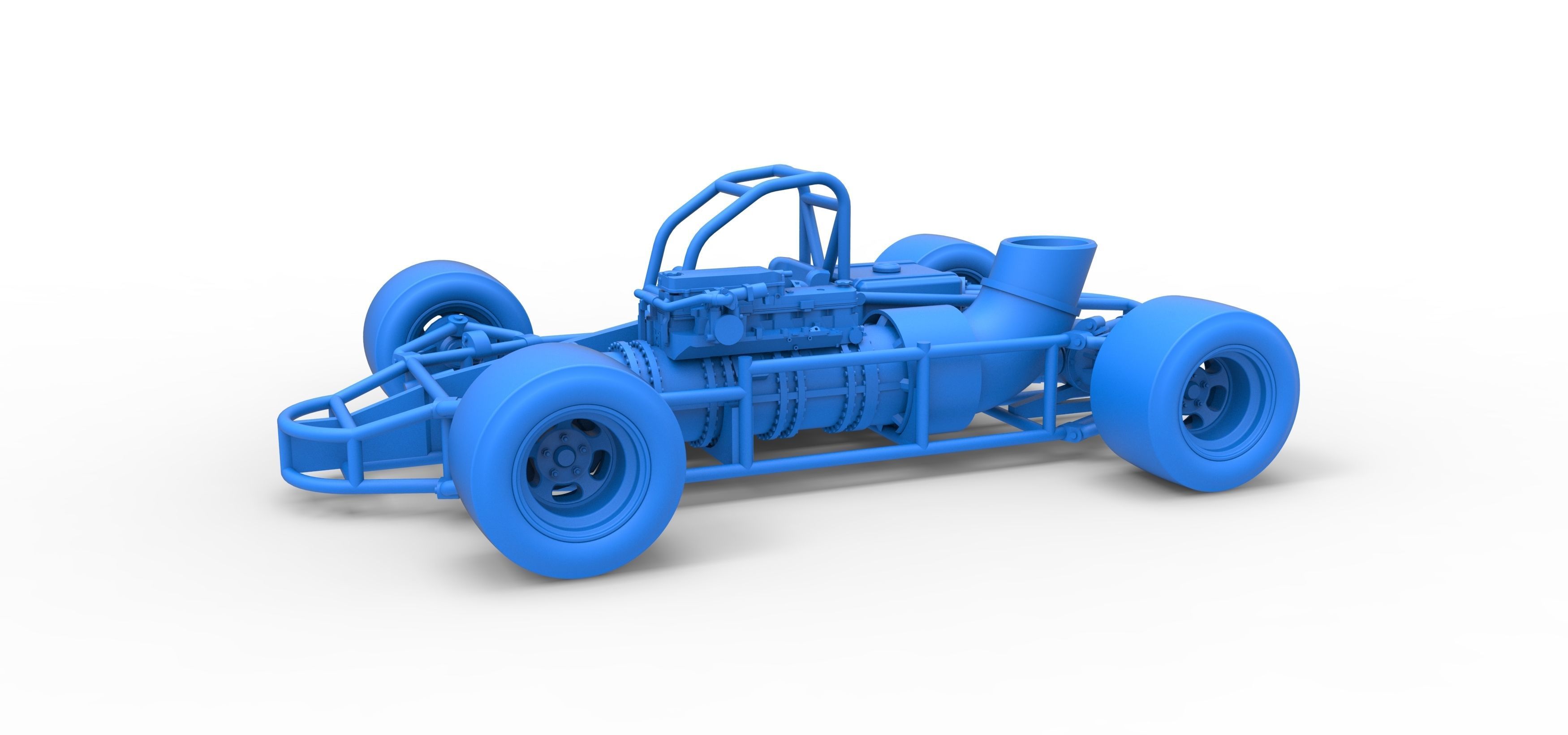 Concept jet race car Scale 1 to 25 3D print model_21