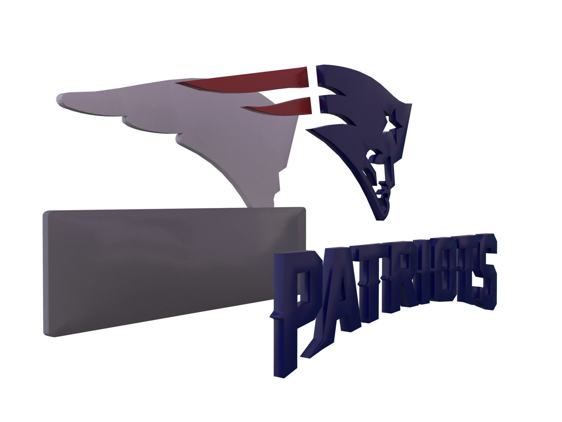 NFL all LOGOS keychan Printable an Renderable 3D print model_46