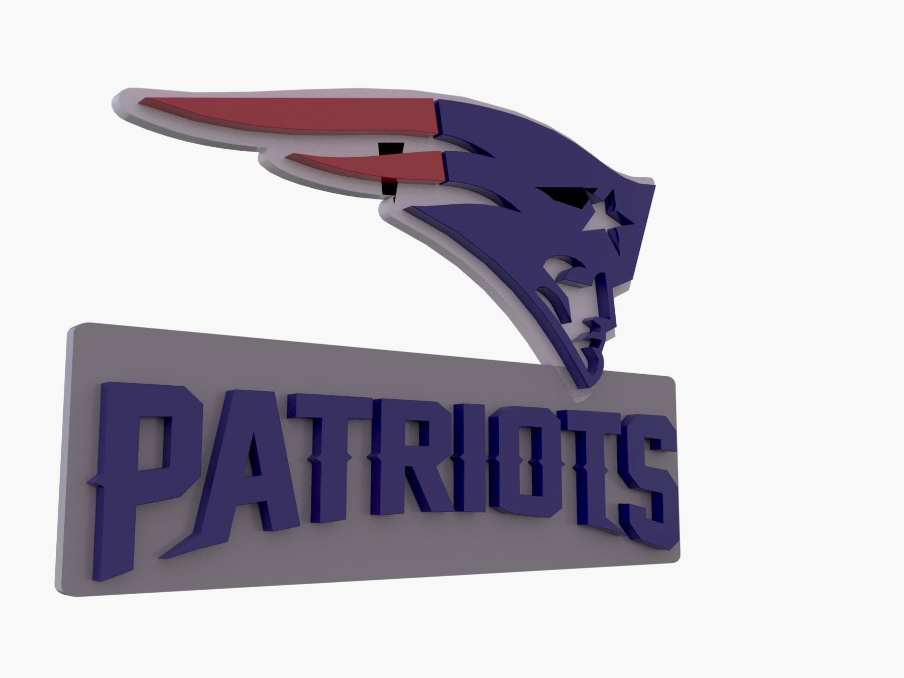 NFL all LOGOS keychan Printable an Renderable 3D print model_45