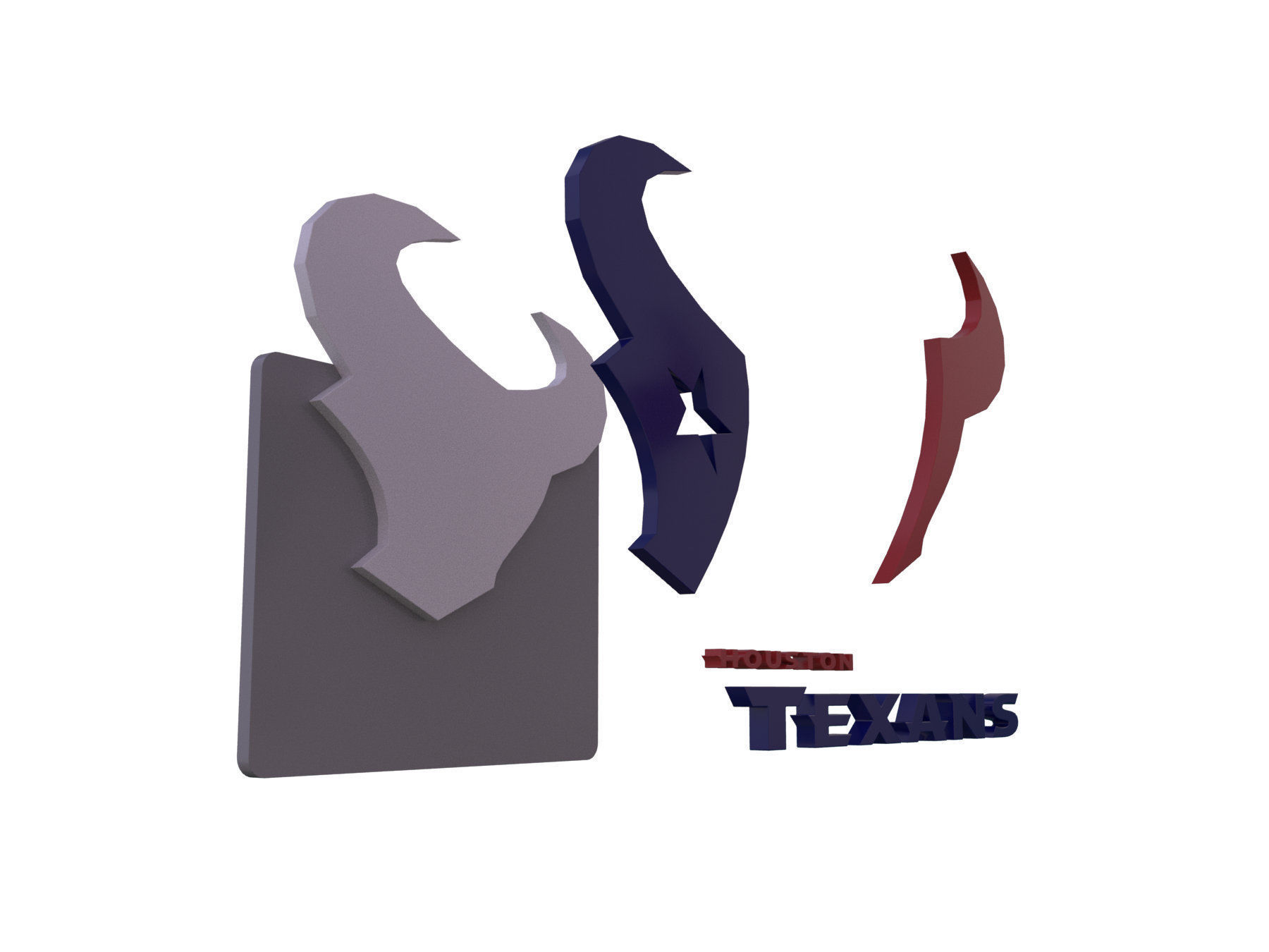 NFL all LOGOS keychan Printable an Renderable 3D print model_59