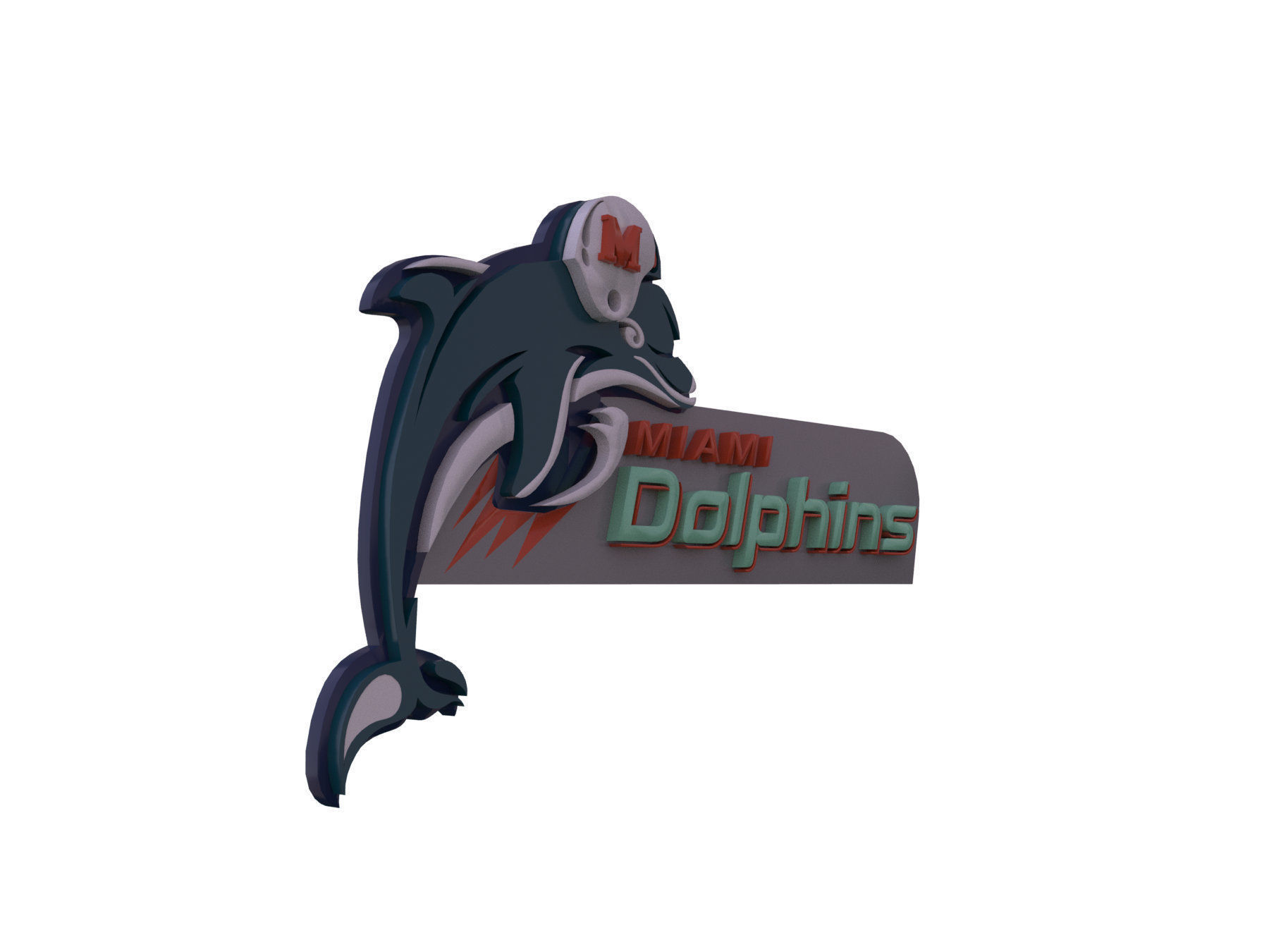 NFL all LOGOS keychan Printable an Renderable 3D print model_32