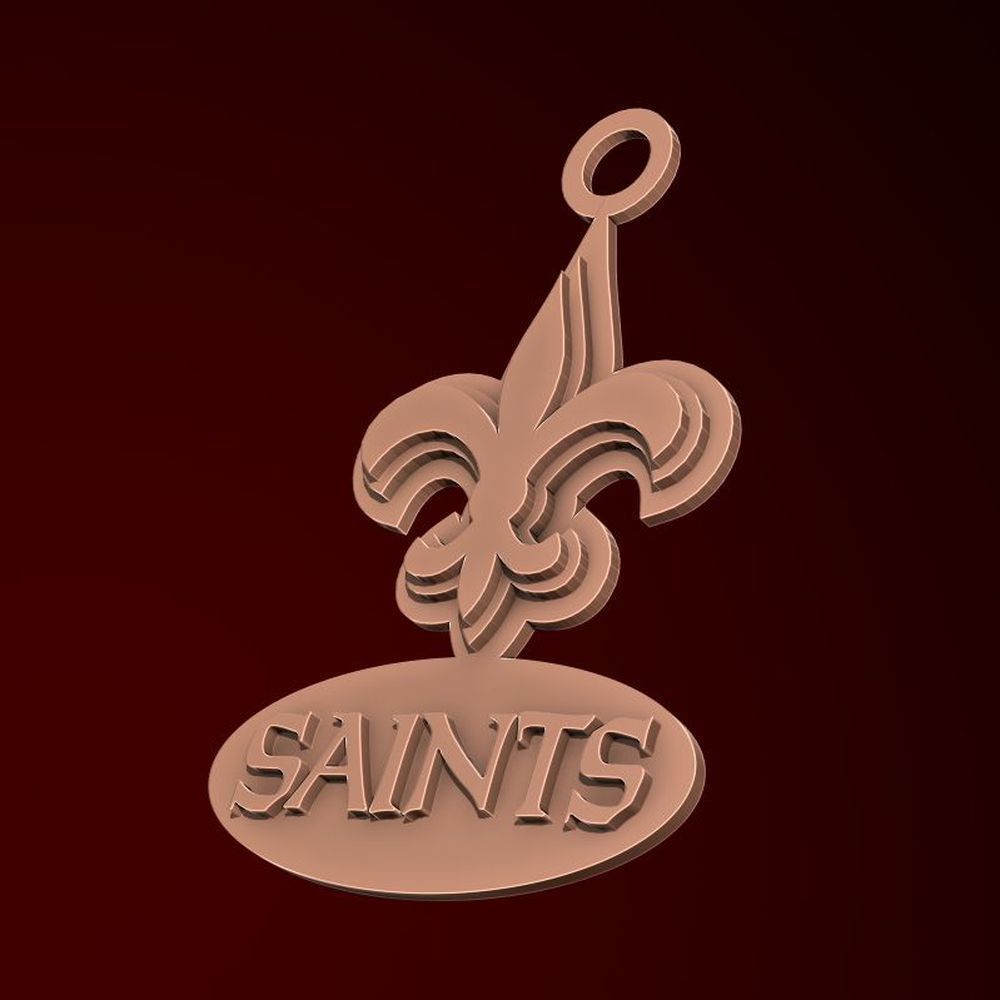 NFL all LOGOS keychan Printable an Renderable 3D print model_72