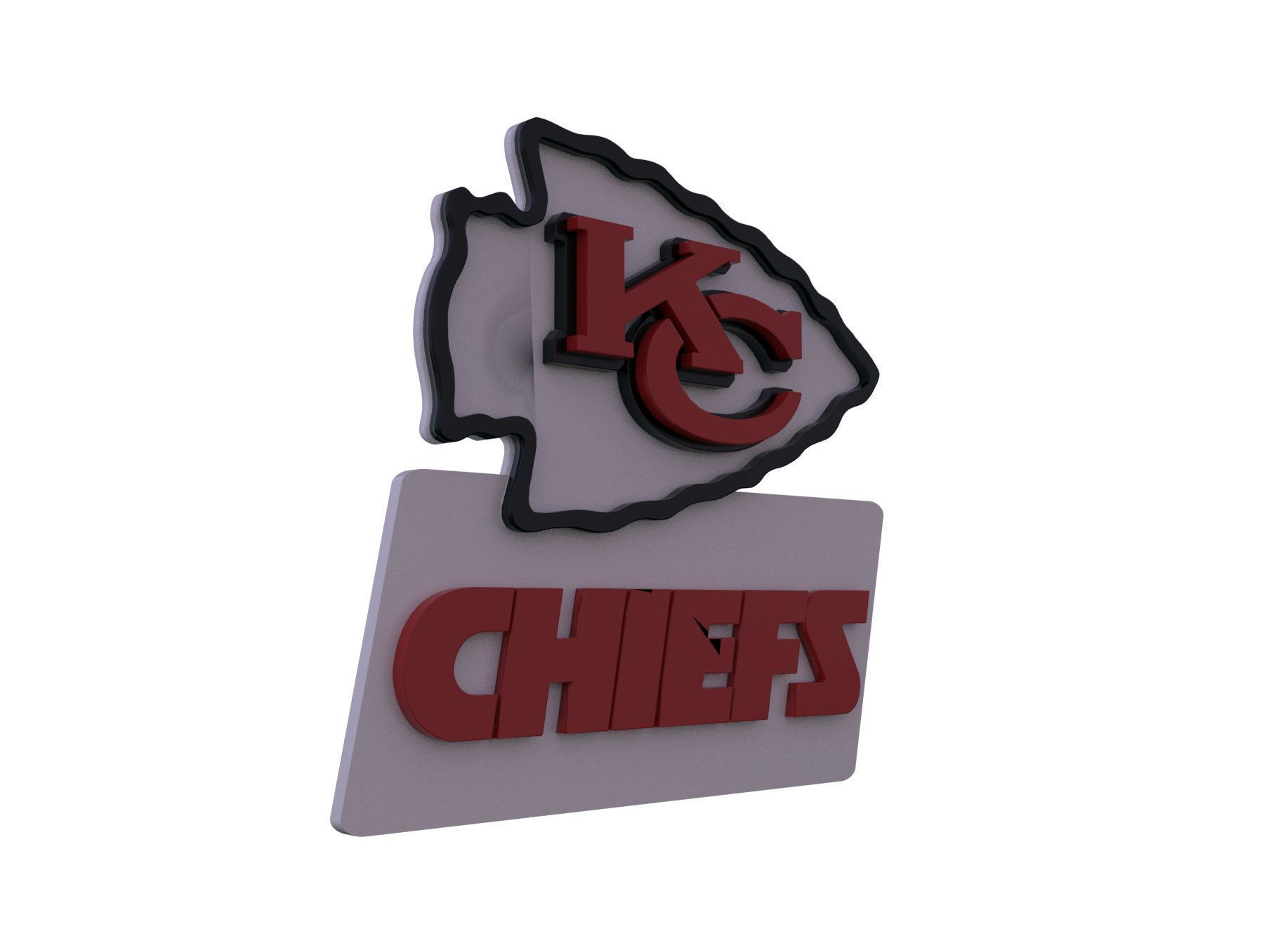 NFL all LOGOS keychan Printable an Renderable 3D print model_38