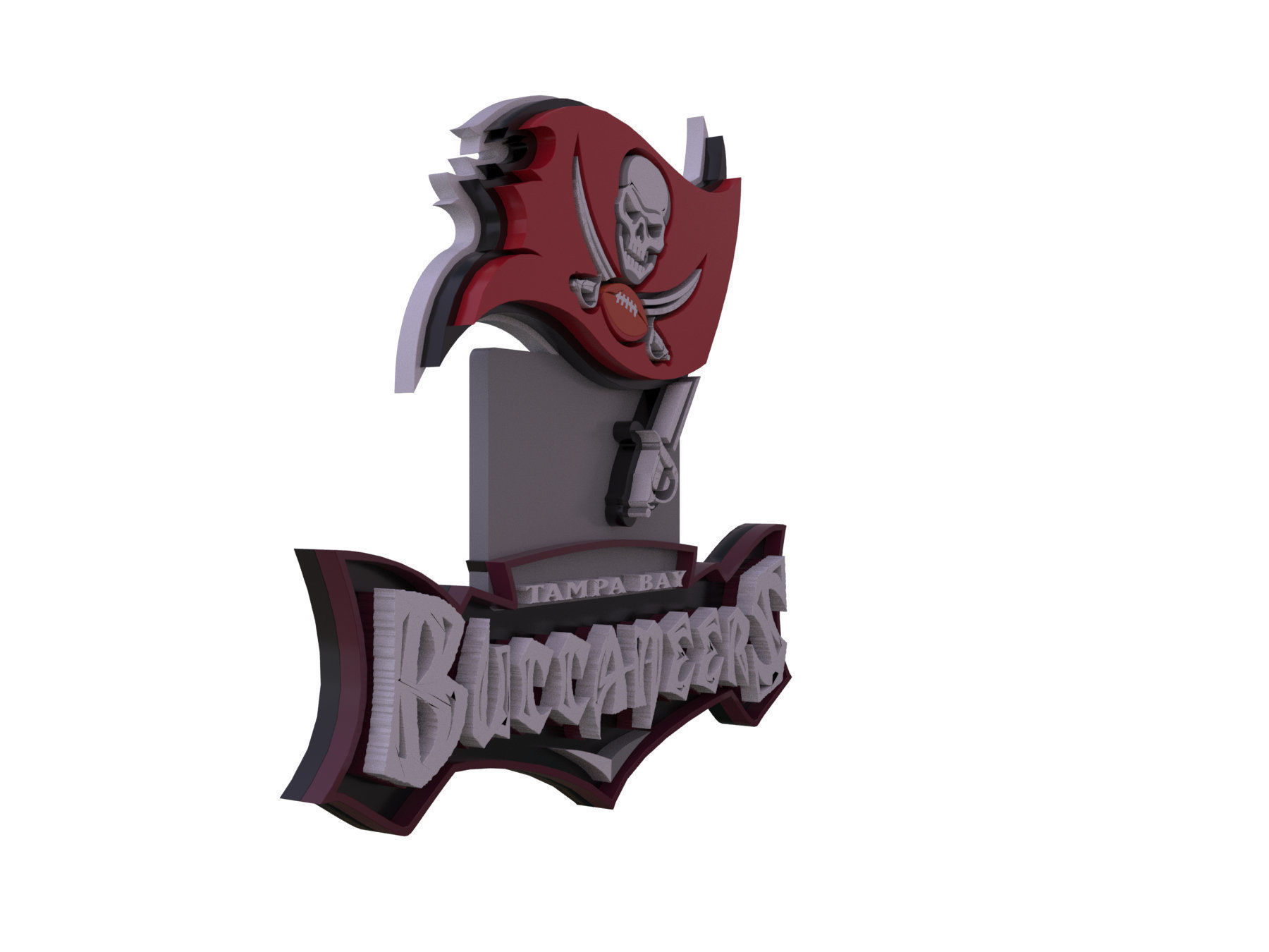 NFL all LOGOS keychan Printable an Renderable 3D print model_8