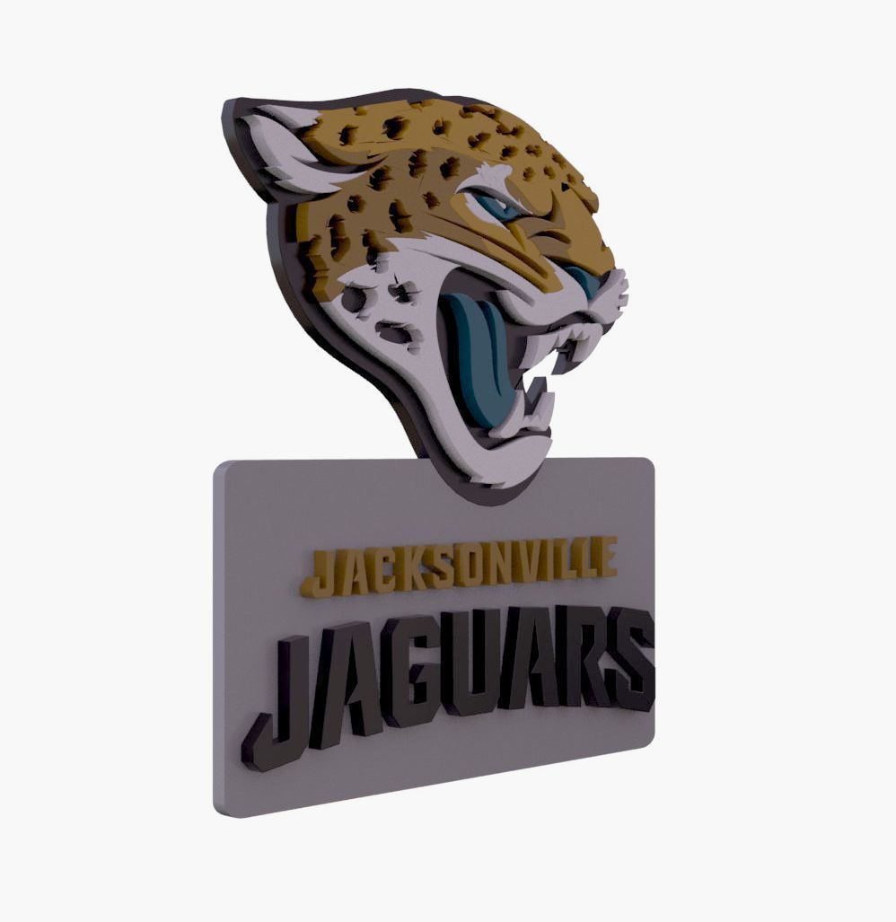 NFL all LOGOS keychan Printable an Renderable 3D print model_35