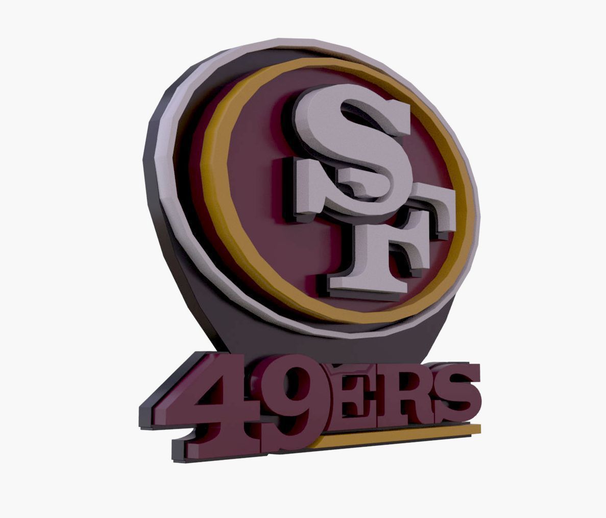 NFL all LOGOS keychan Printable an Renderable 3D print model_2