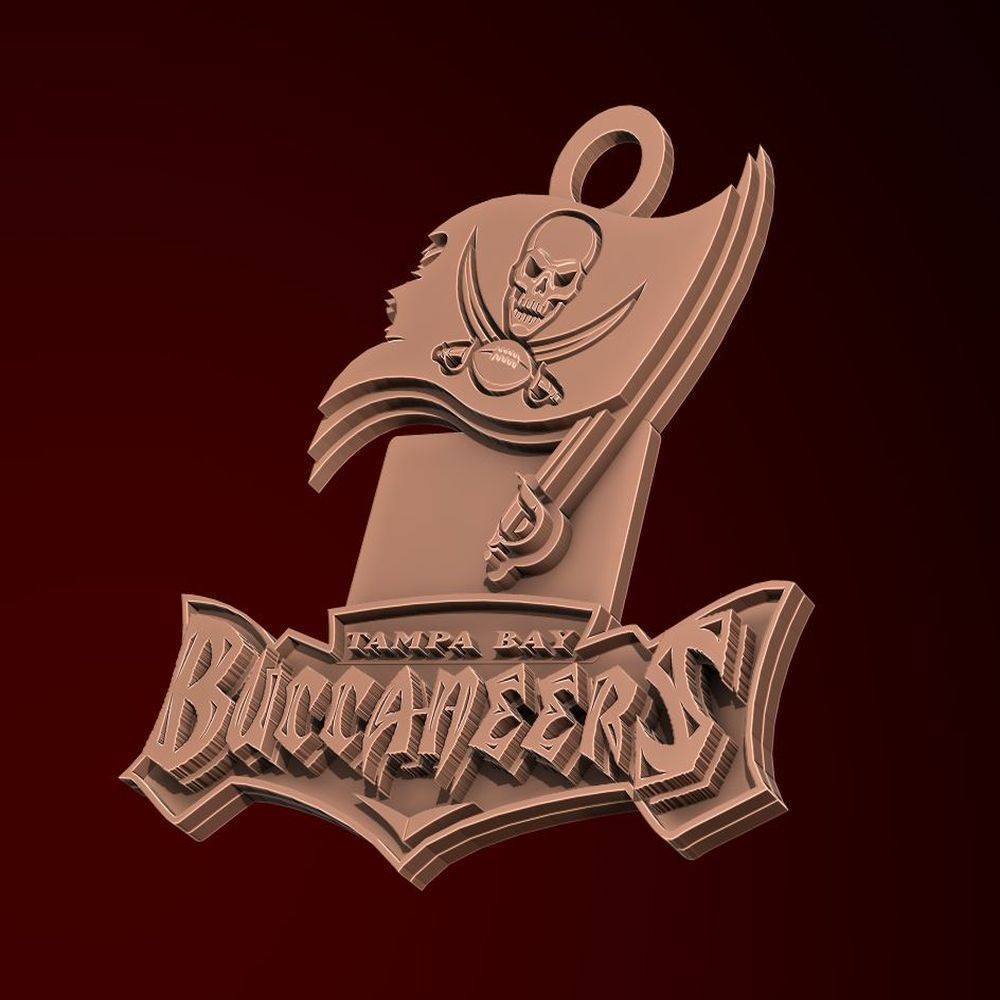 NFL all LOGOS keychan Printable an Renderable 3D print model_75