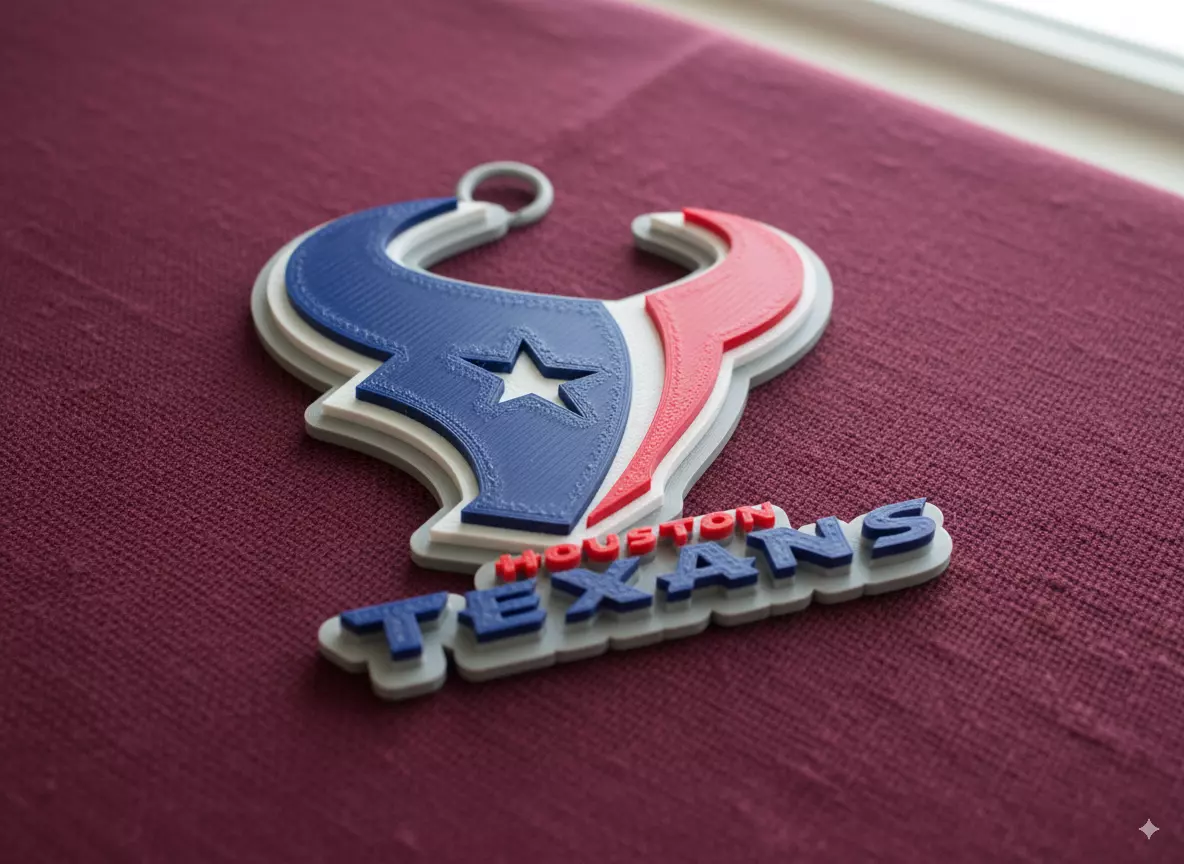 NFL all LOGOS keychan Printable an Renderable 3D print model_85