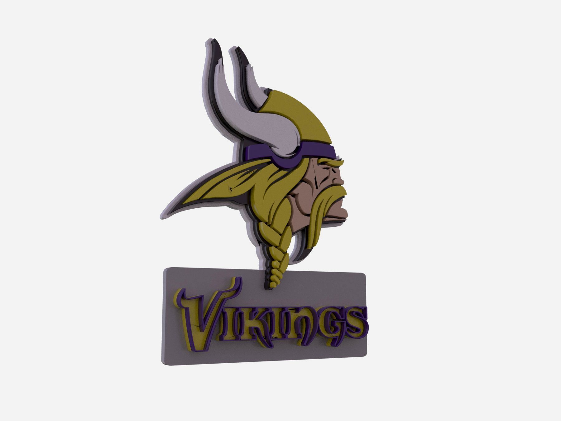 NFL all LOGOS keychan Printable an Renderable 3D print model_63