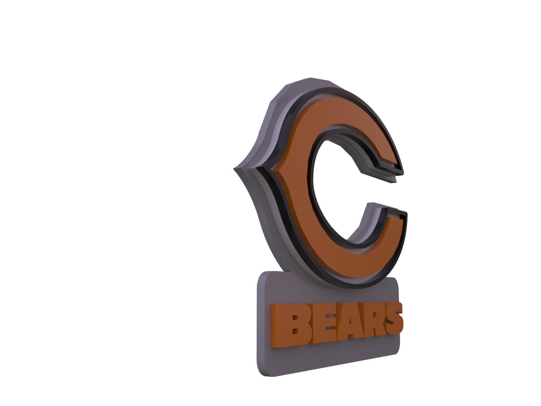 NFL all LOGOS keychan Printable an Renderable 3D print model_4