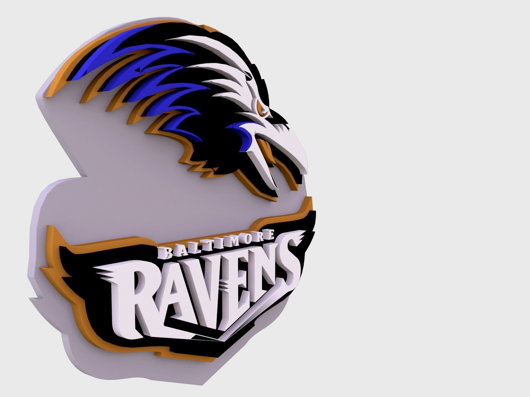 NFL all LOGOS keychan Printable an Renderable 3D print model_51