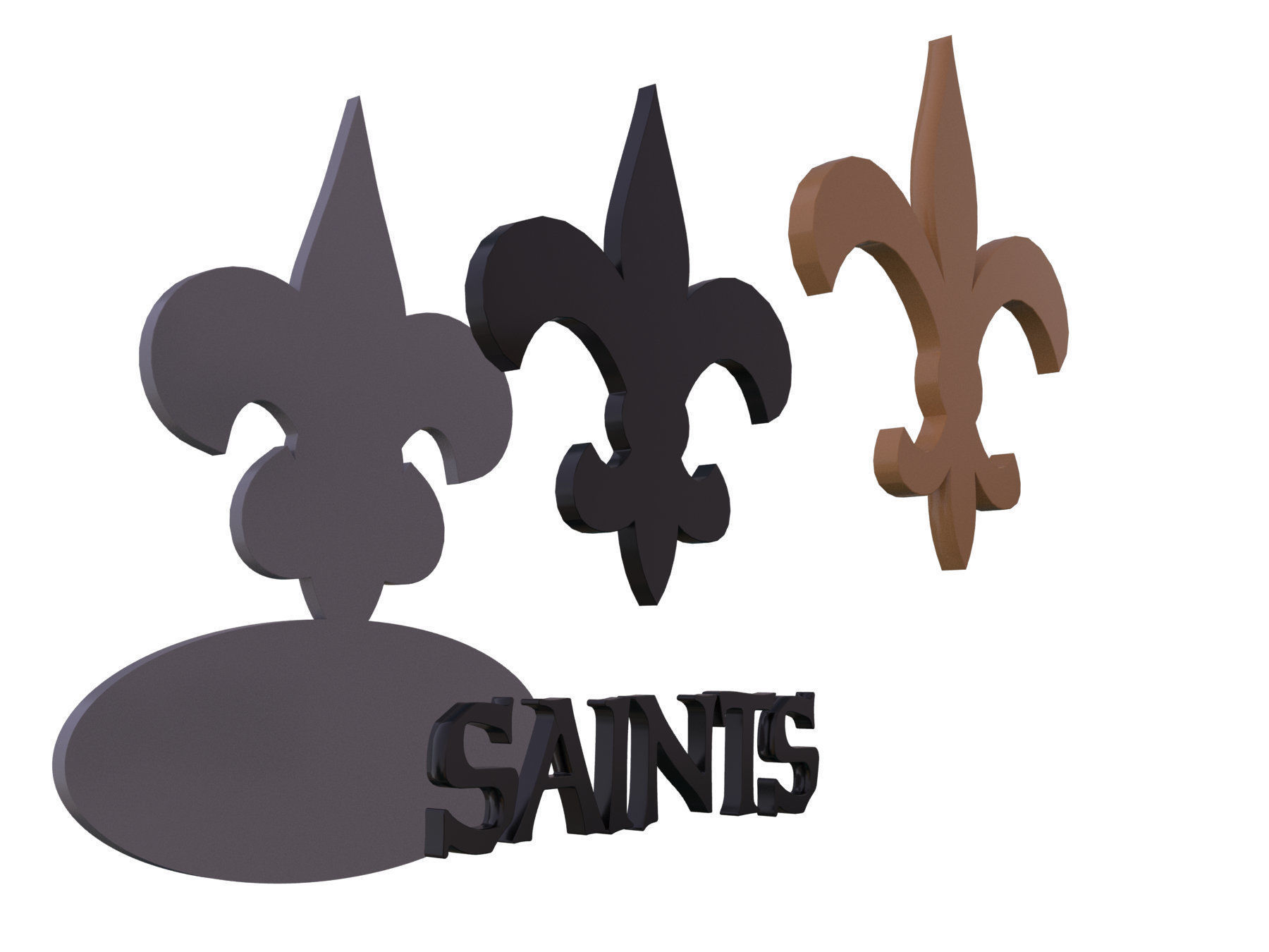 NFL all LOGOS keychan Printable an Renderable 3D print model_54