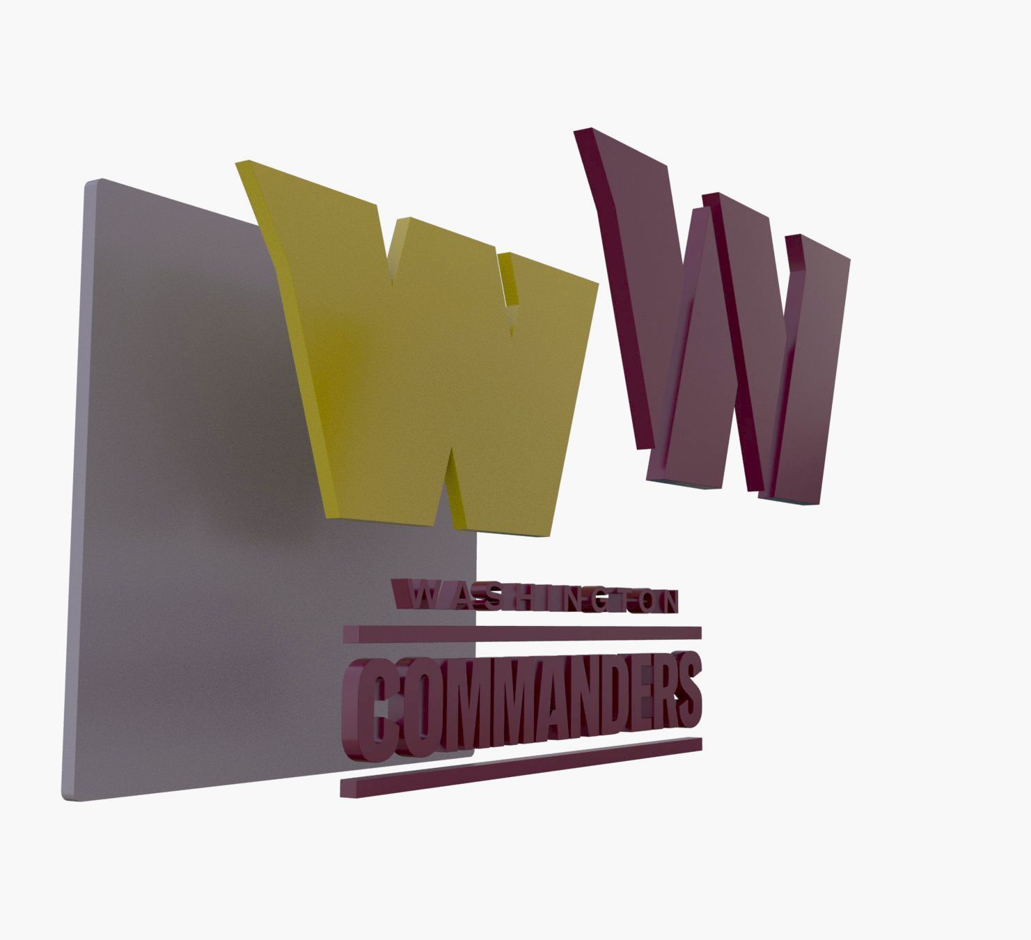 NFL all LOGOS keychan Printable an Renderable 3D print model_28