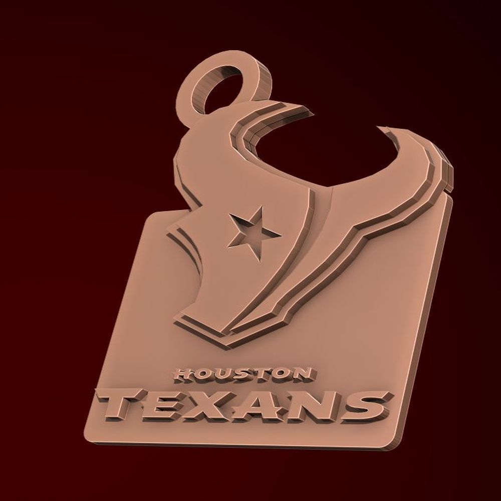 NFL all LOGOS keychan Printable an Renderable 3D print model_66