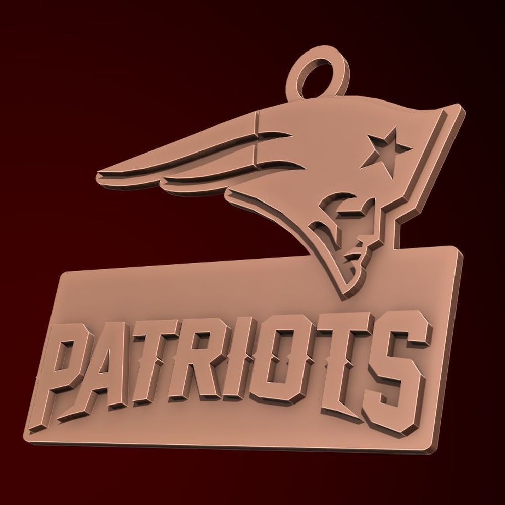 NFL all LOGOS keychan Printable an Renderable 3D print model_70
