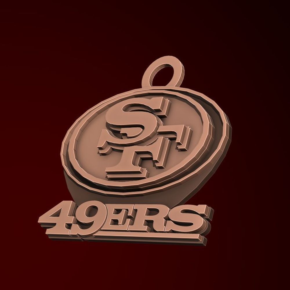 NFL all LOGOS keychan Printable an Renderable 3D print model_73