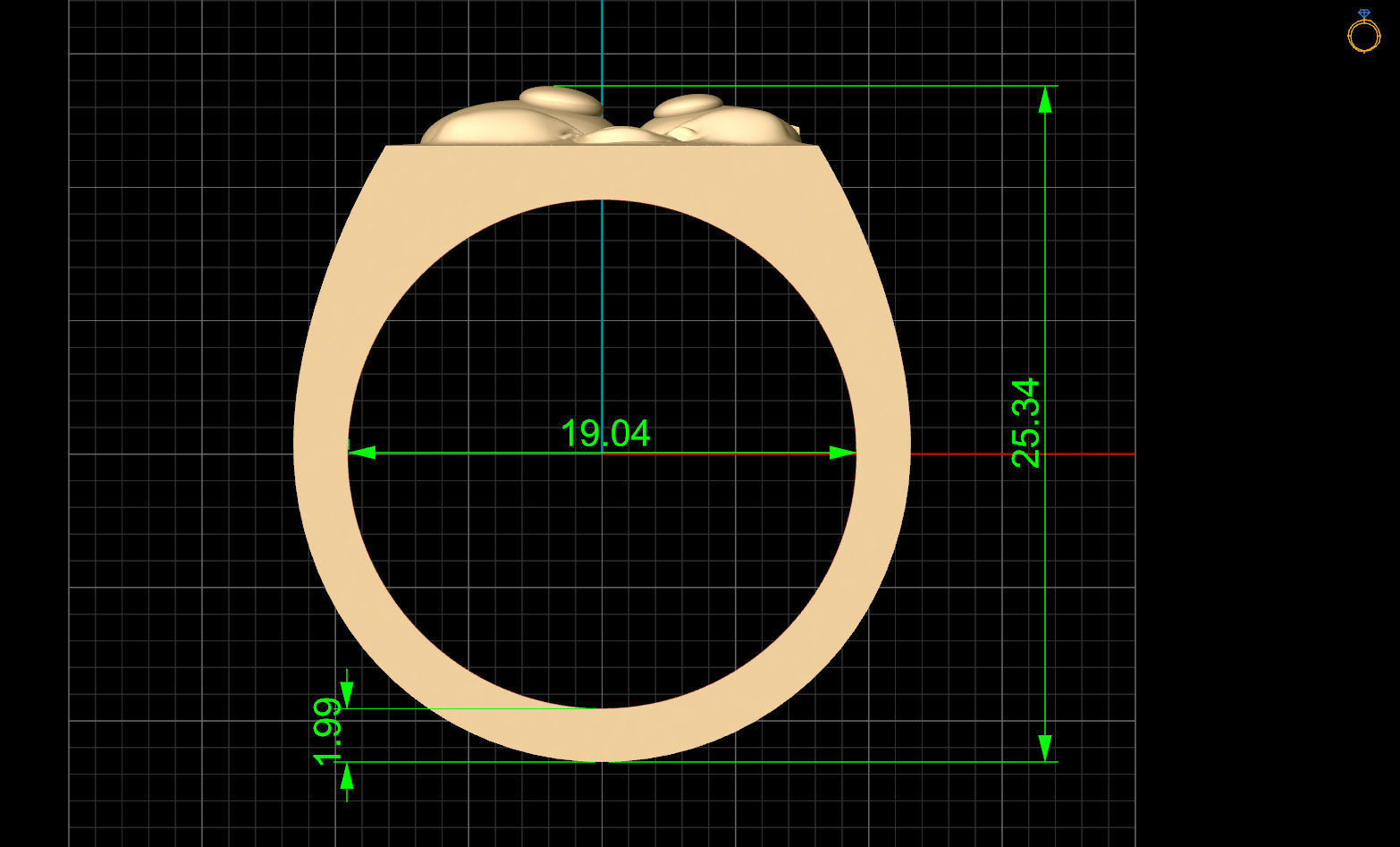 Emoji face comic ring silver gold jewelry 3D printable model 3D print model_9