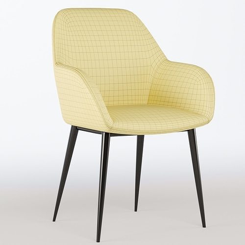 Vergaderstoel Konna chair 3D model 7