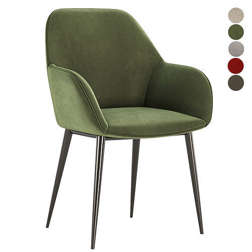 Vergaderstoel Konna chair 3D model 2