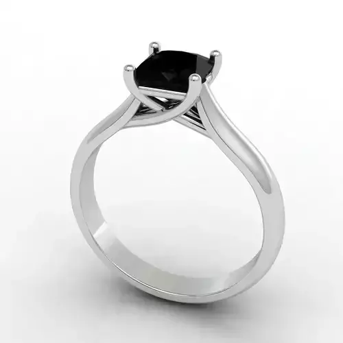 X-Prong Diamond Ring