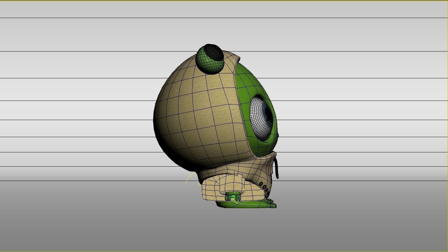 Cute Alien 3D model_1