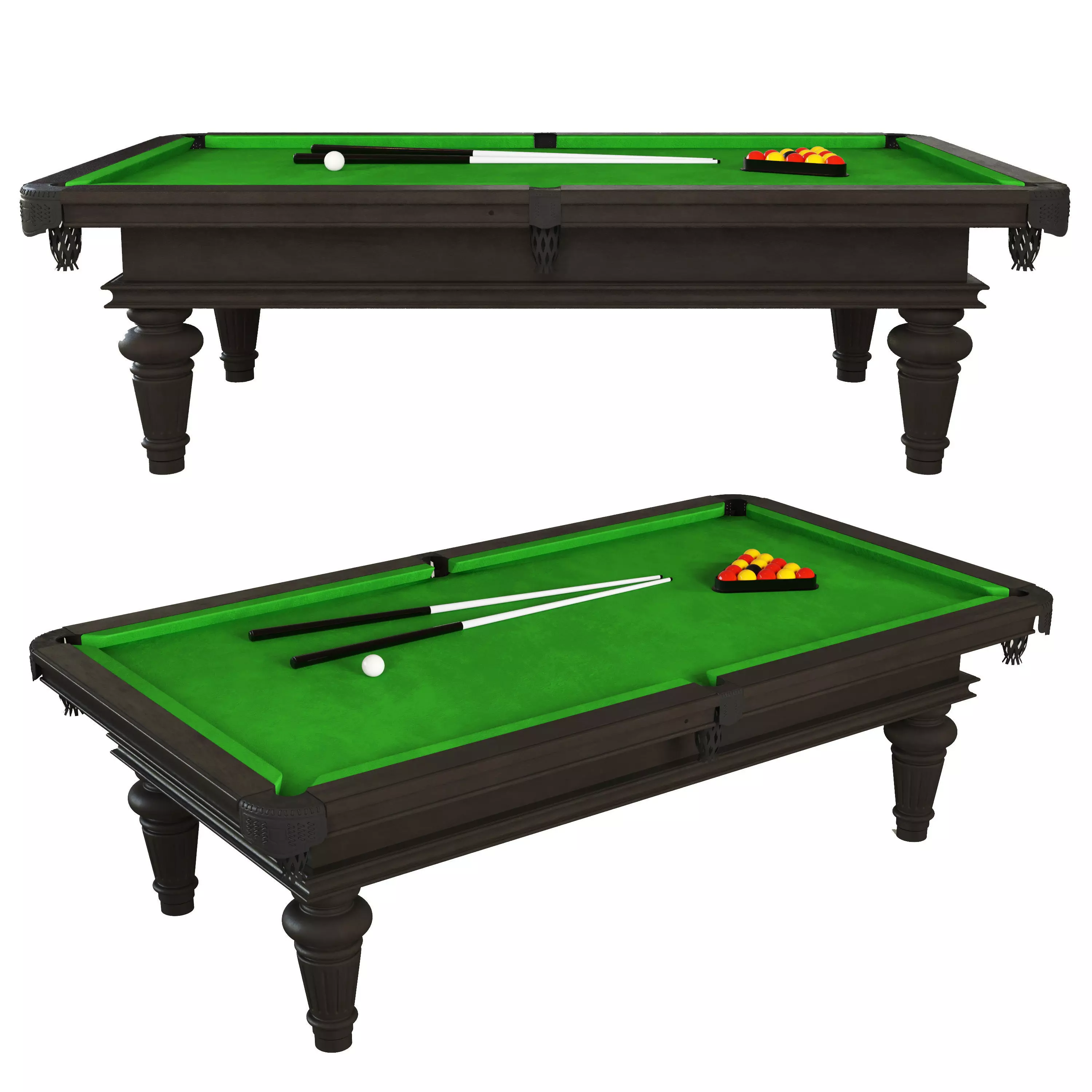 Michael Allen Contemporary Pool Table 3D model_0