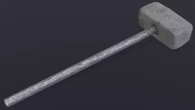 Hammer 03 Low-poly 3D model