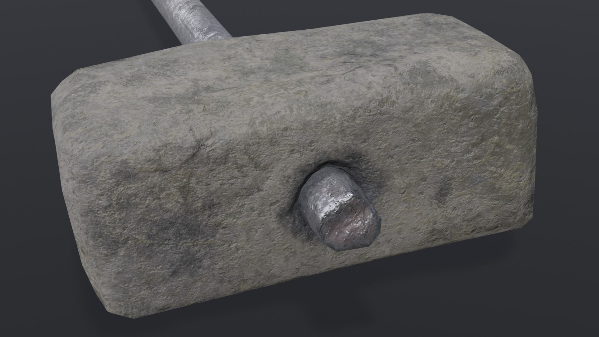 Hammer 03 Low-poly 3D model_4