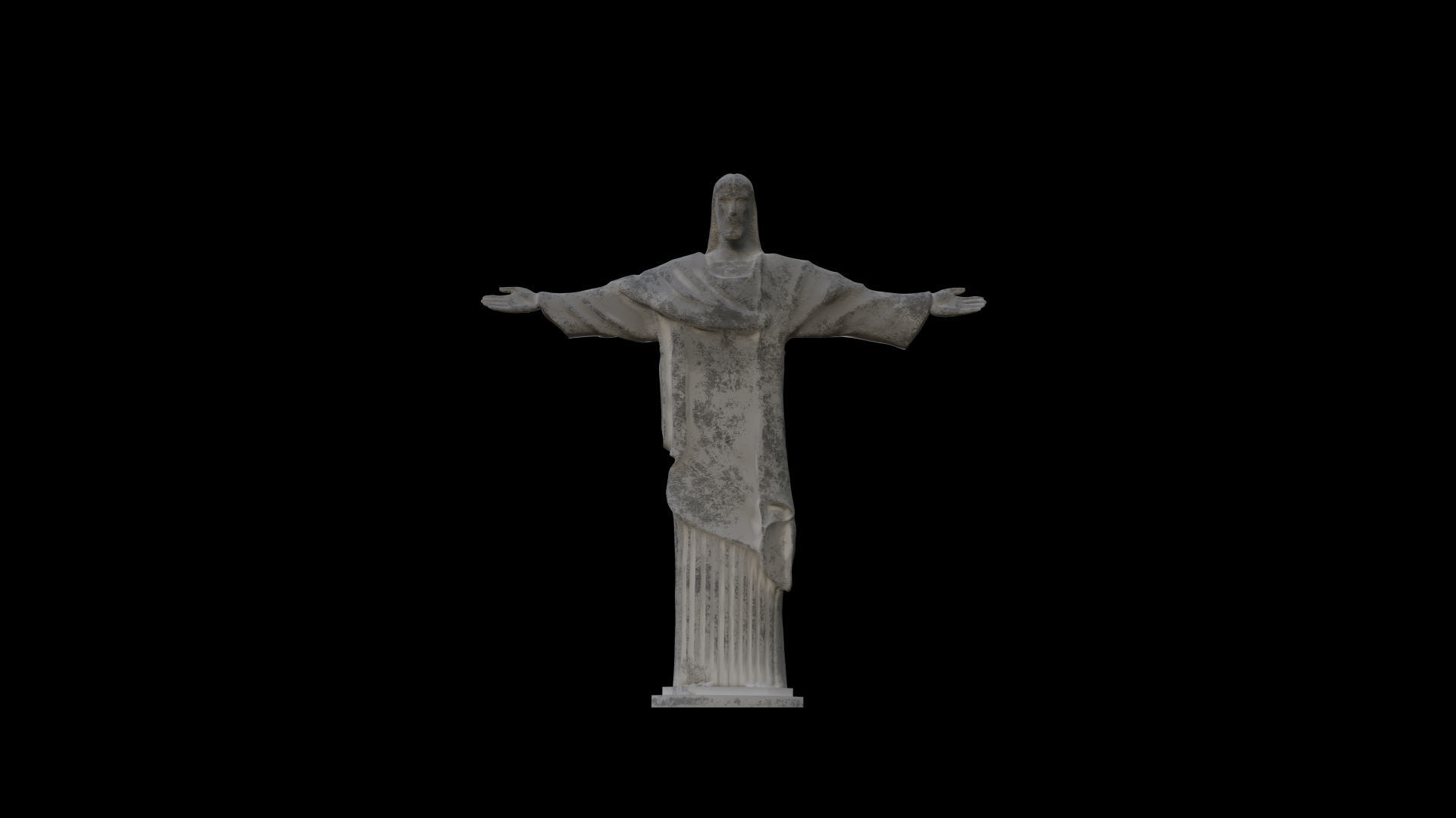 CHRIST THE REDEEMER STATUE 3D model_1