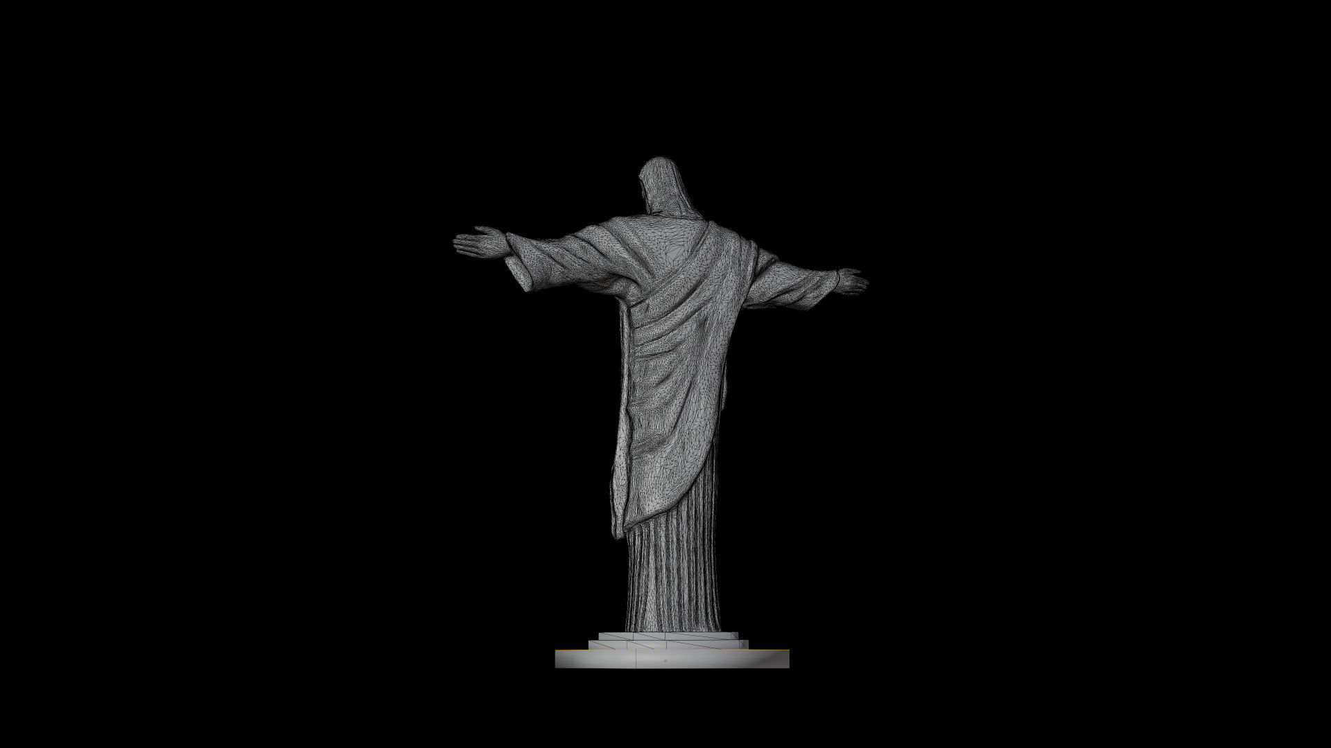 CHRIST THE REDEEMER STATUE 3D model_3