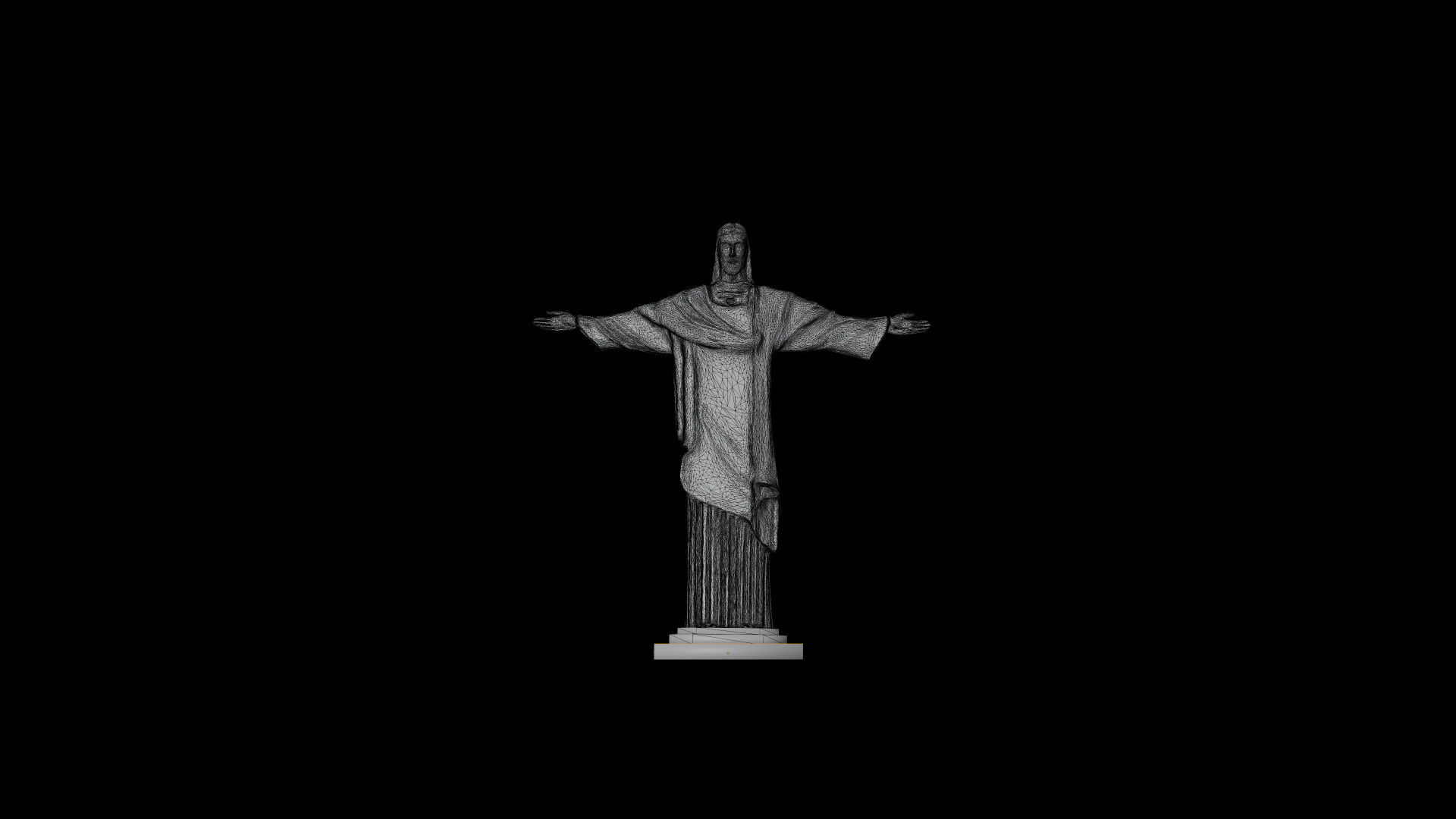 CHRIST THE REDEEMER STATUE 3D model_4