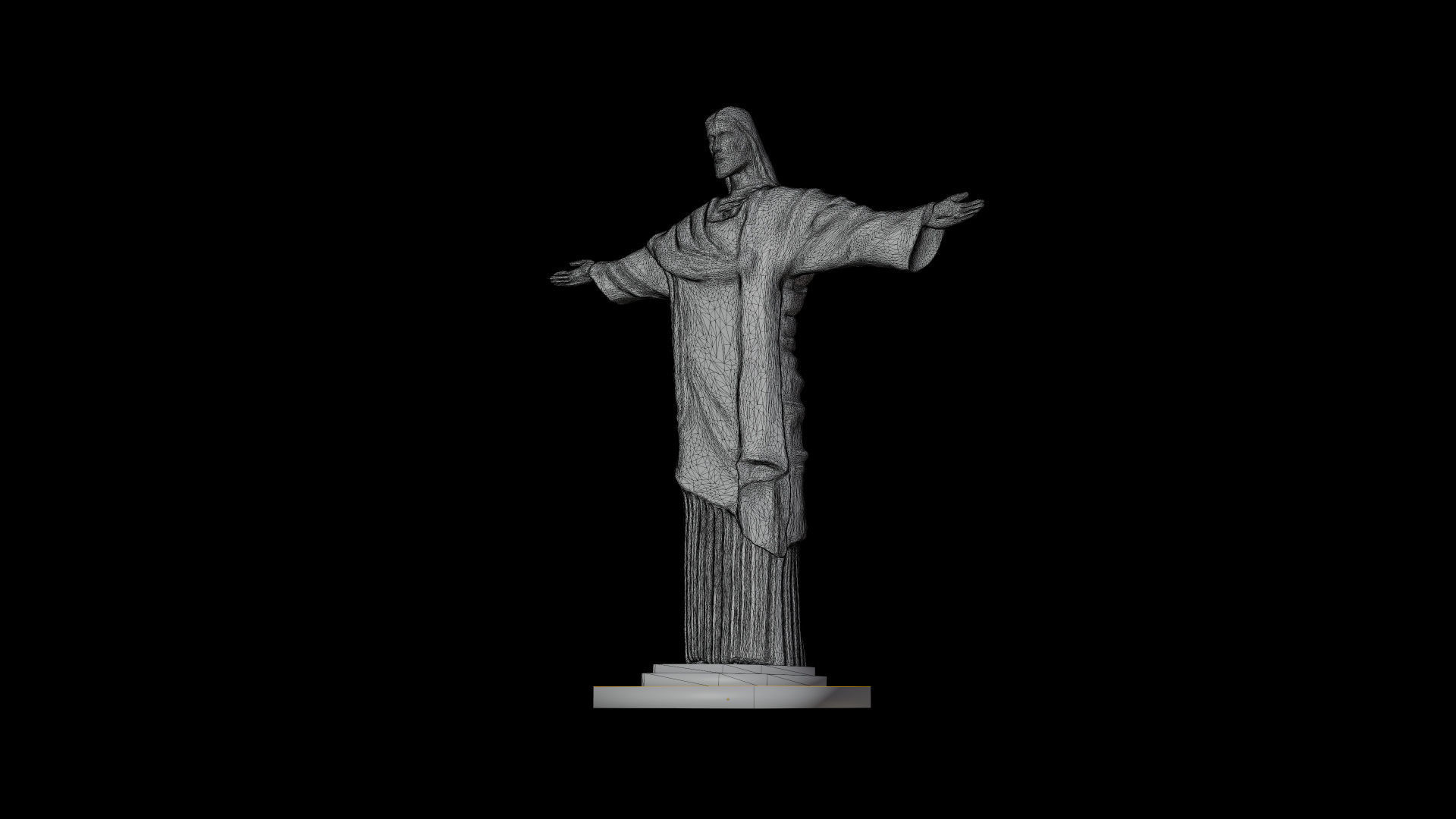 CHRIST THE REDEEMER STATUE 3D model_5